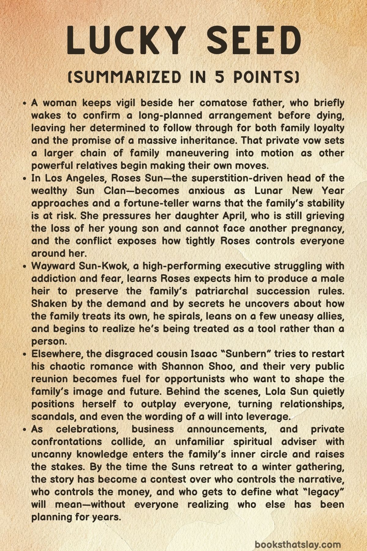 Lucky Seed Summary, Characters and Themes | Justinian Huang