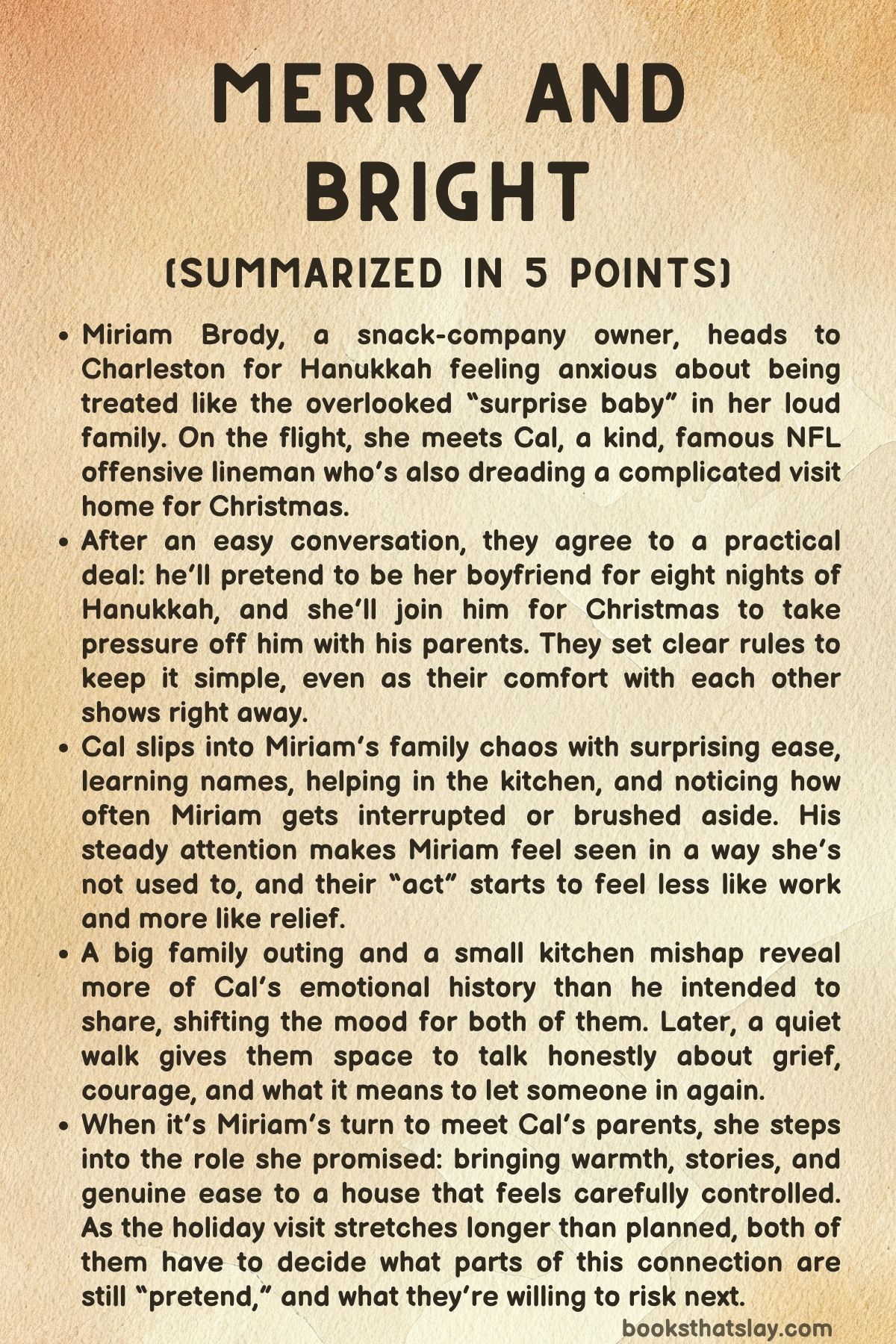 Merry and Bright Summary, Characters and Themes