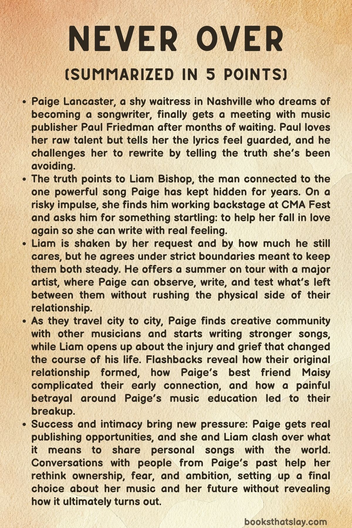 Never Over Summary, Characters and Themes | Clare Gilmore