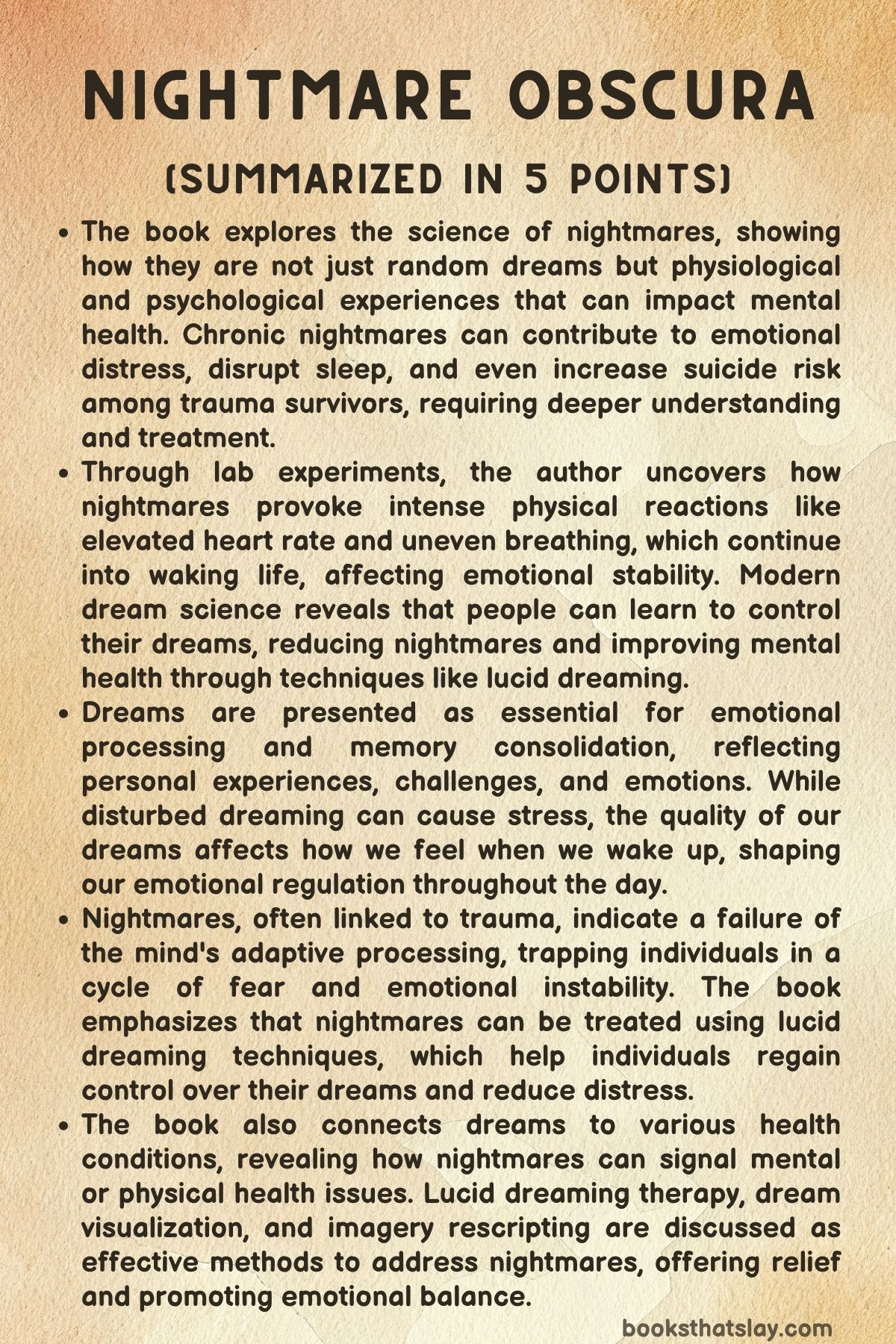 Nightmare Obscura Summary and Analysis