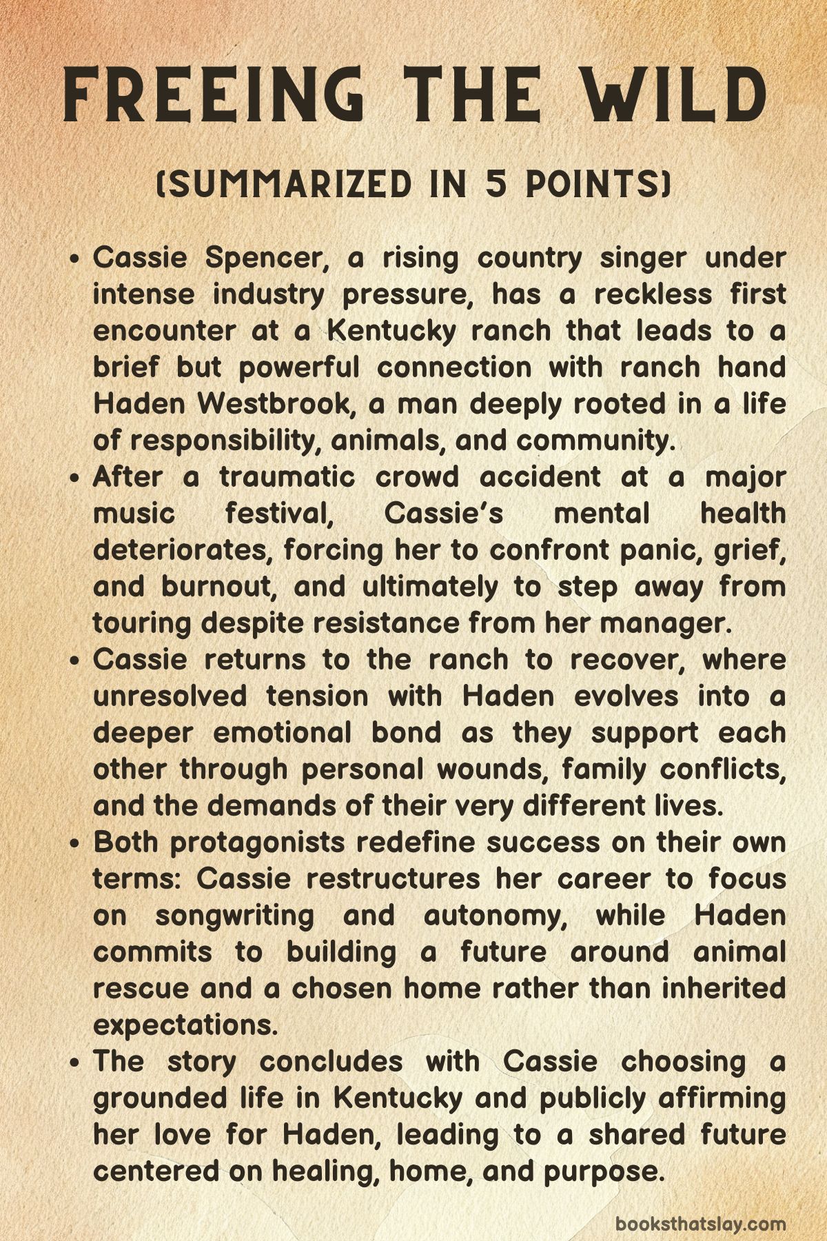 Freeing the Wild Summary, Characters and Themes