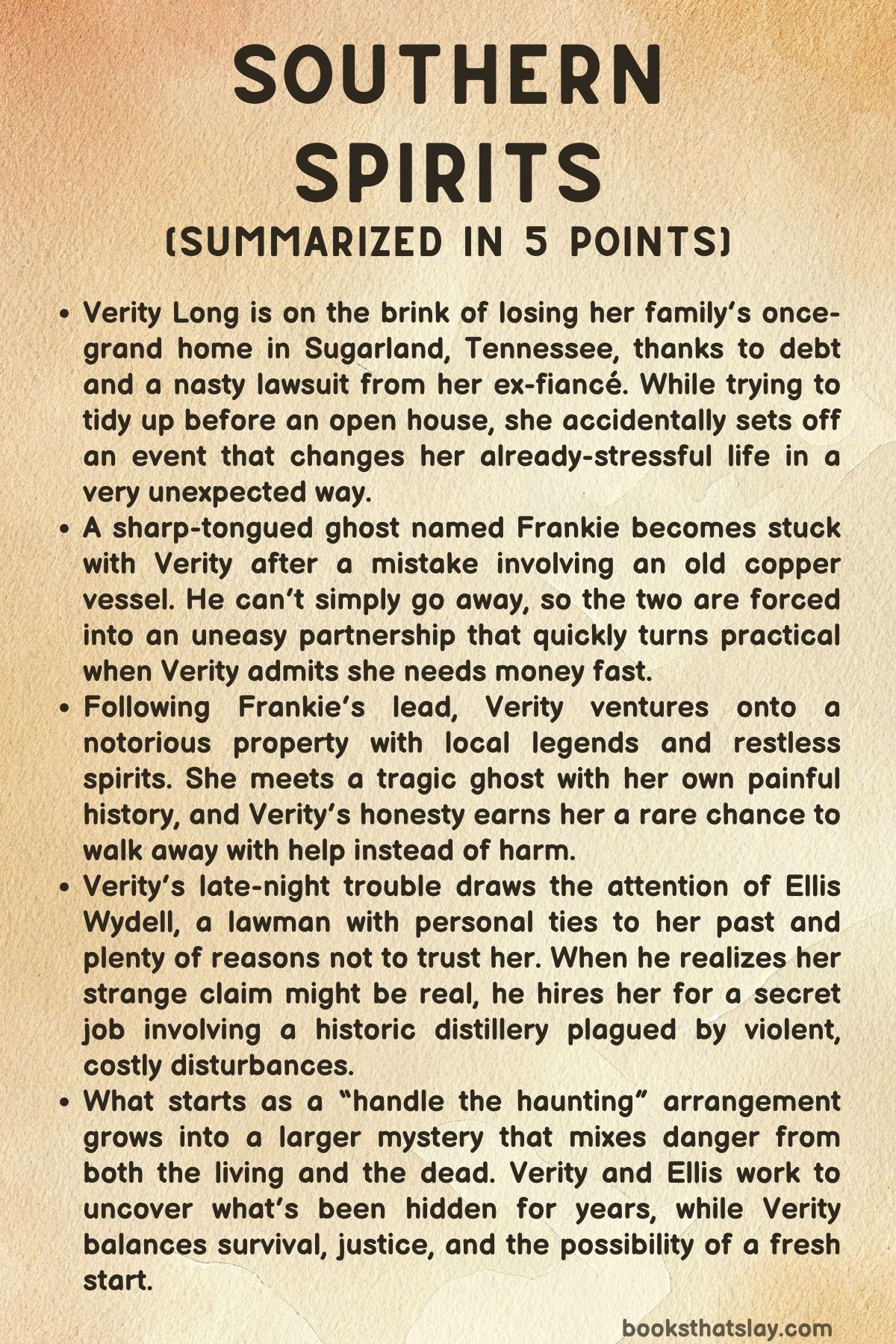 Southern Spirits Summary, Characters and Themes