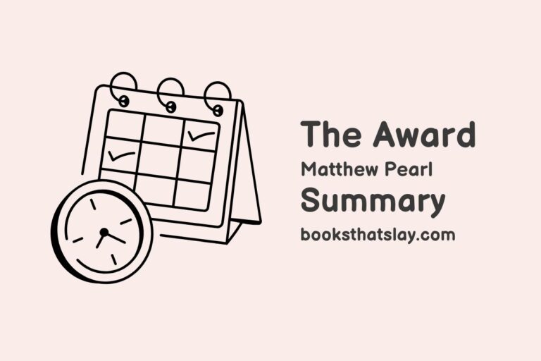 The Award by Matthew Pearl Summary, Characters and Themes