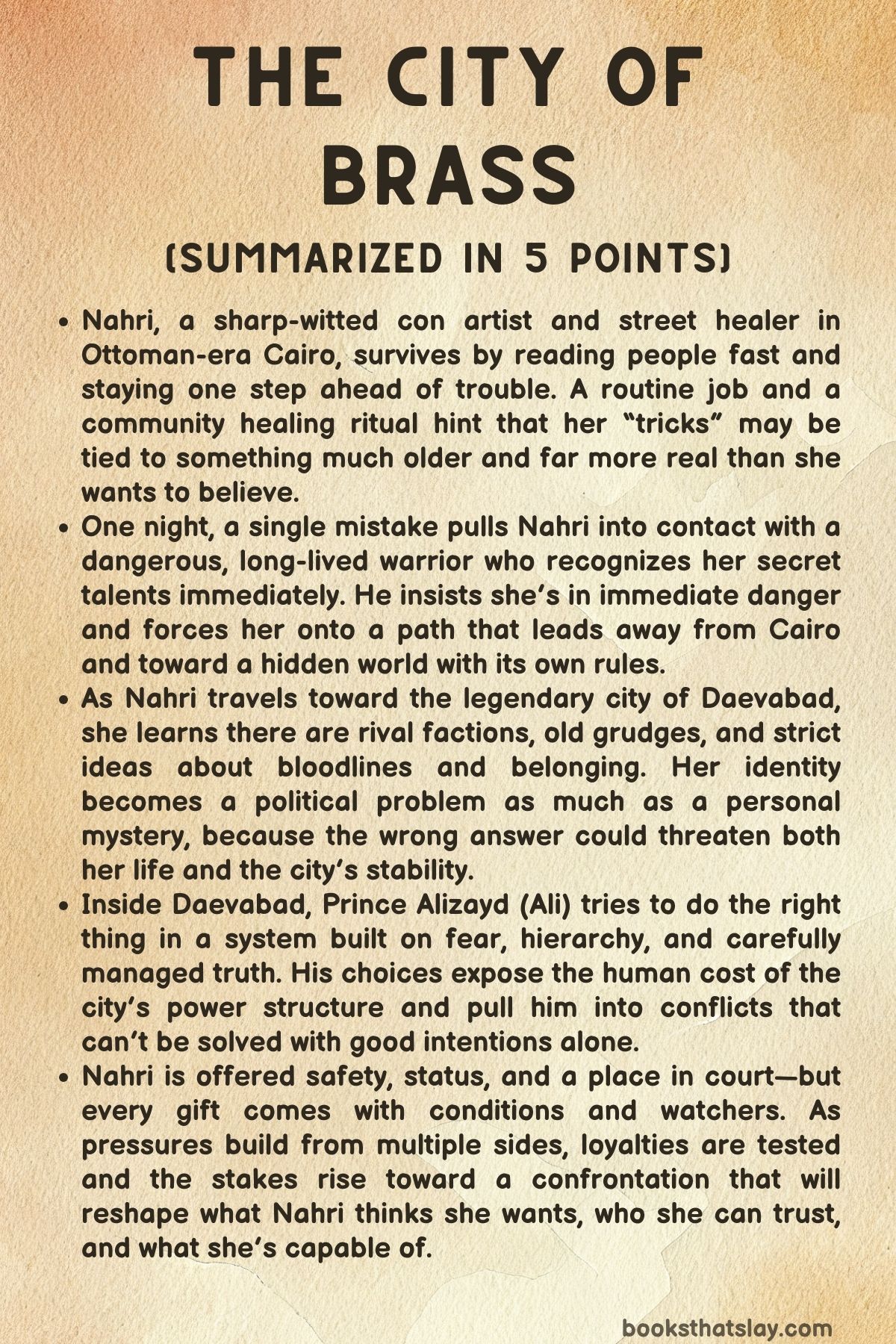 The City of Brass Summary, Characters and Themes