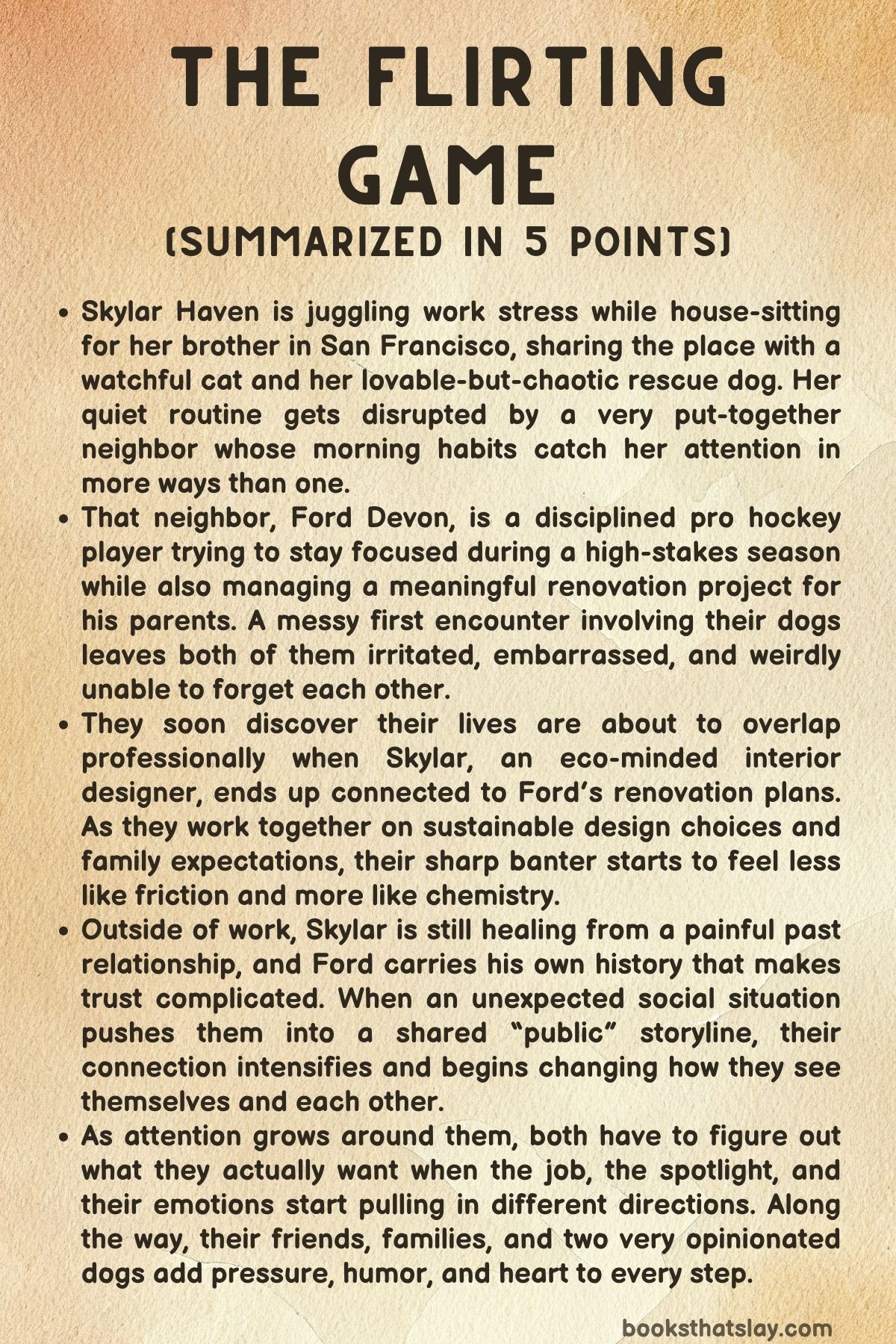 The Flirting Game Summary, Characters and Themes