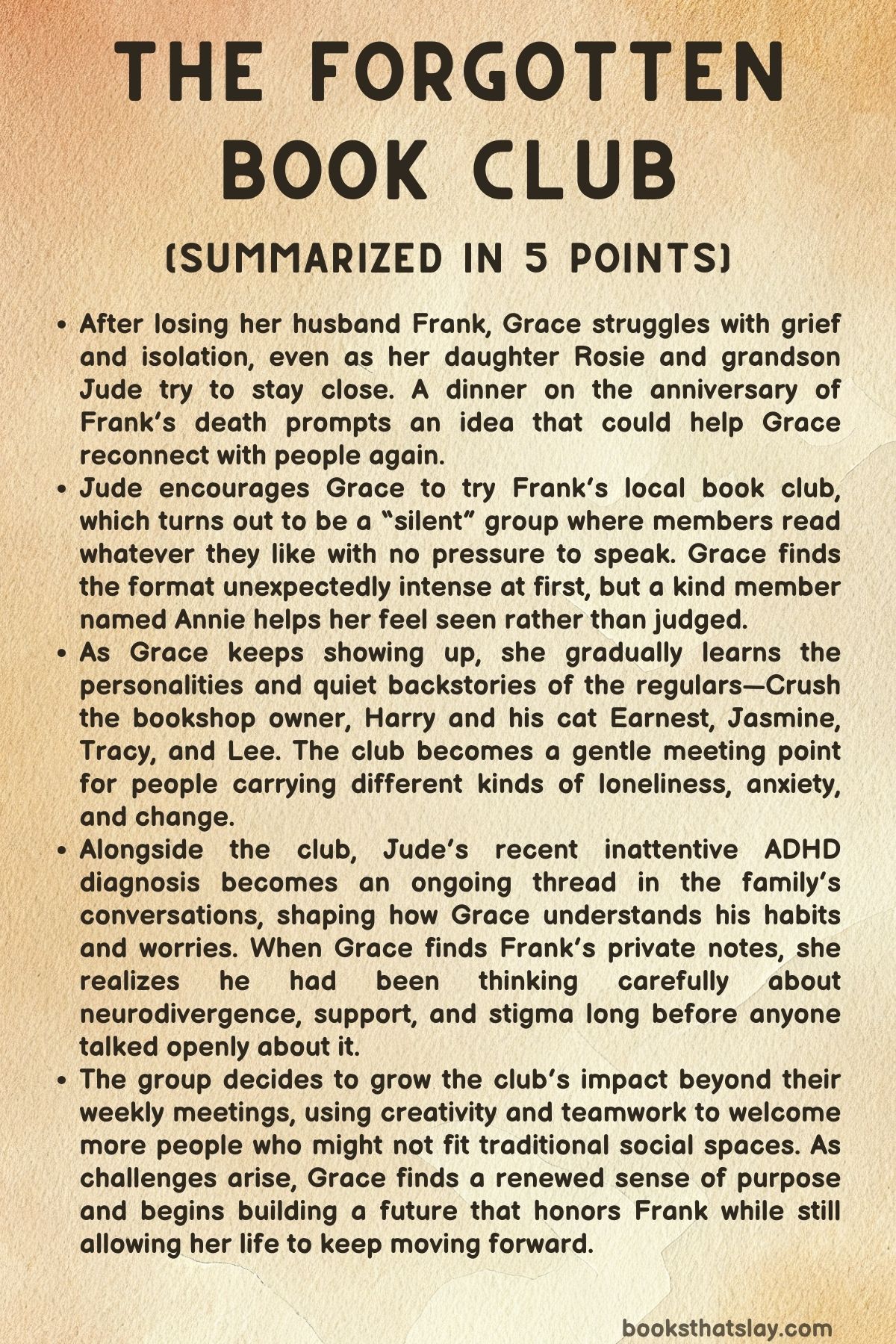 The Forgotten Book Club Summary, Characters and Themes