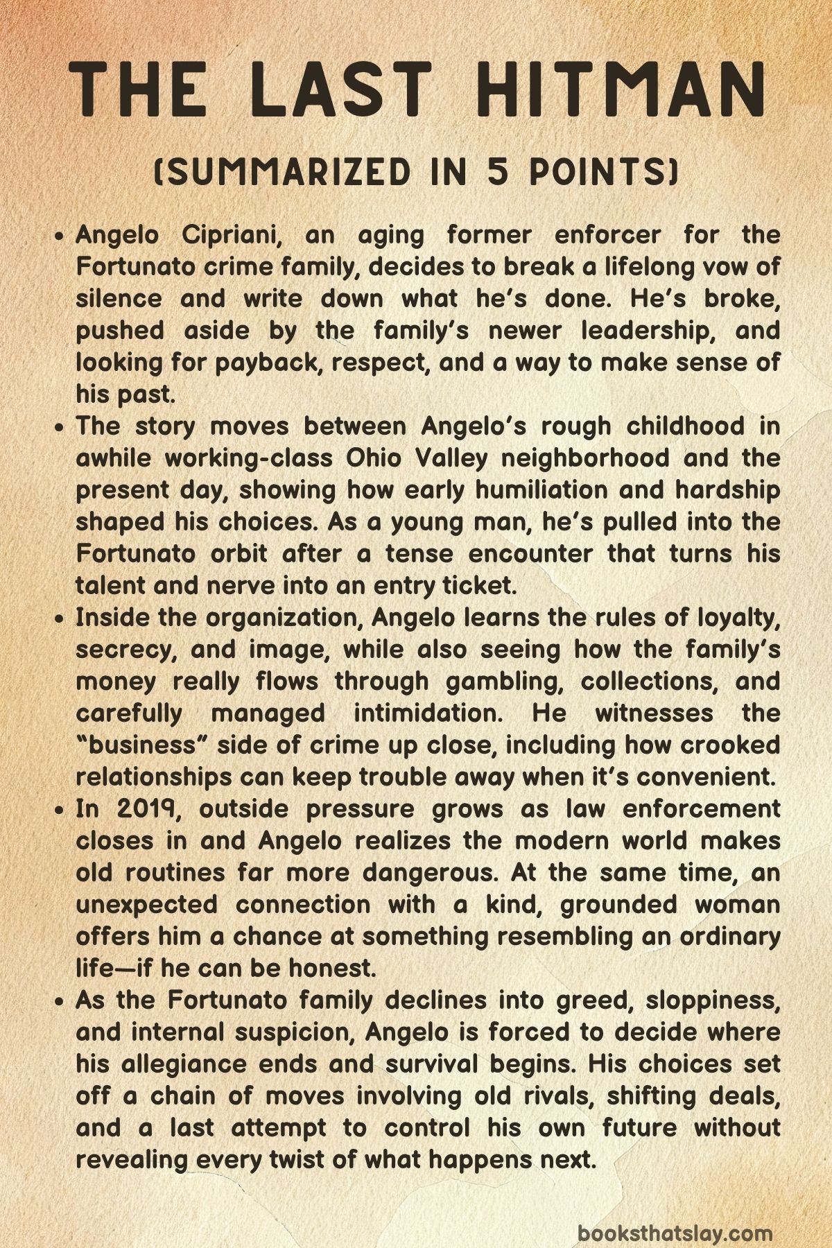 The Last Hitman Summary, Characters and Themes