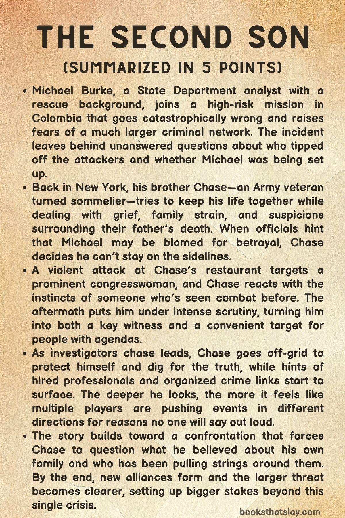 The Second Son Summary, Characters and Themes