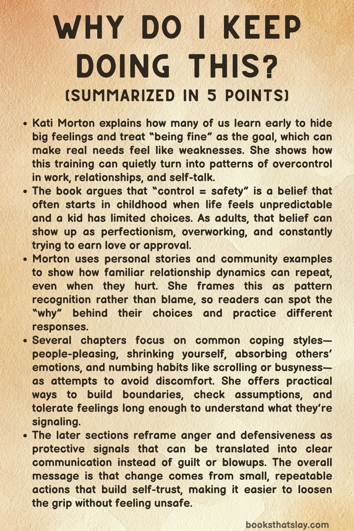 Why Do I Keep Doing This Summary and Analysis