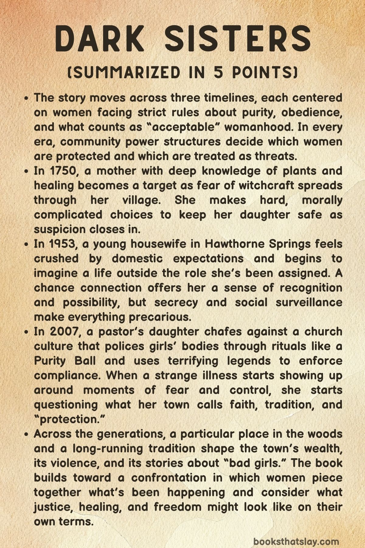 Dark Sisters Summary, Characters and Themes