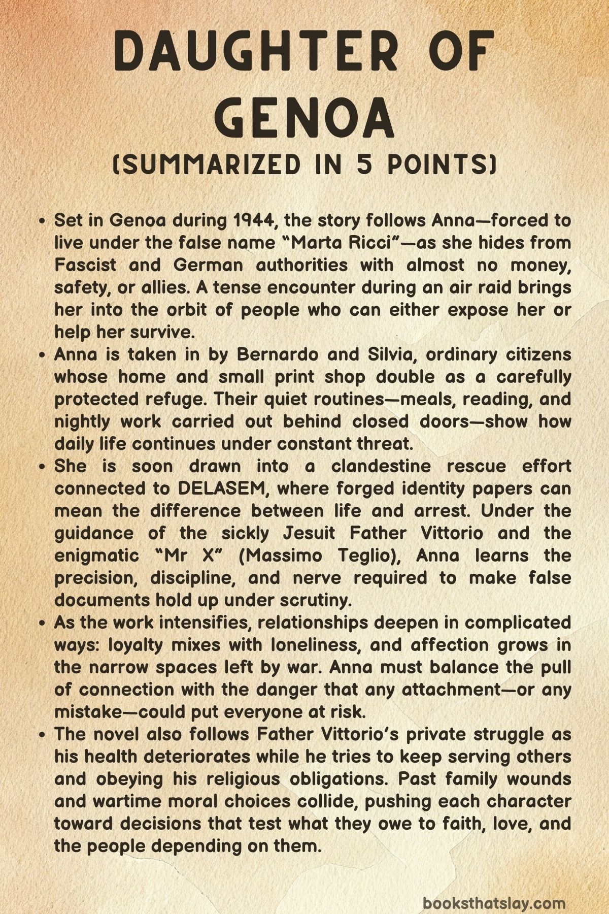 Daughter of Genoa Summary, Characters and Themes