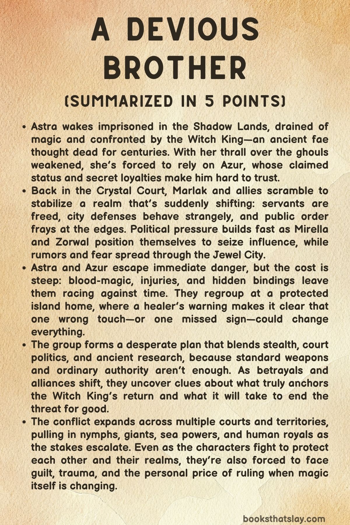 A Devious Brother Summary, Characters and Themes