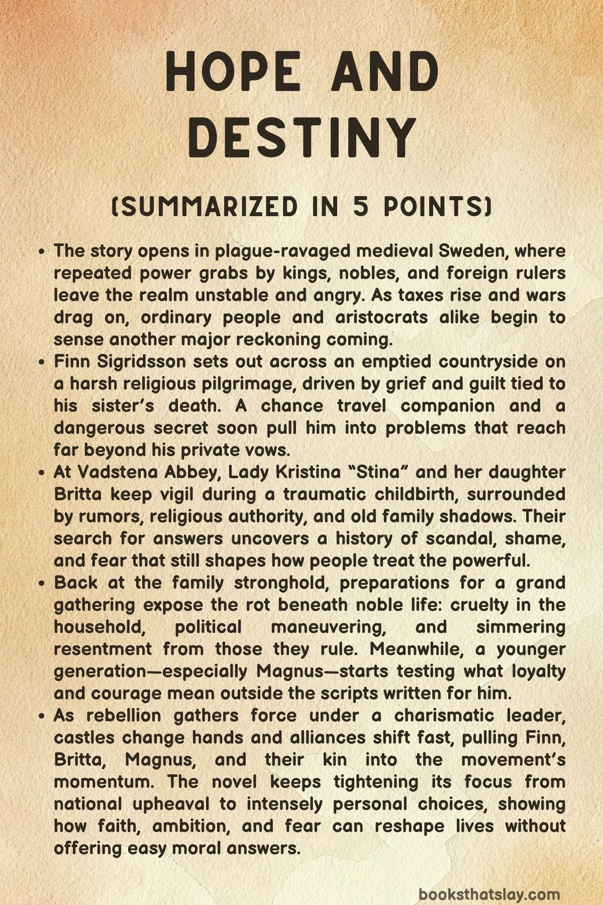 Hope and Destiny Summary, Characters and Themes