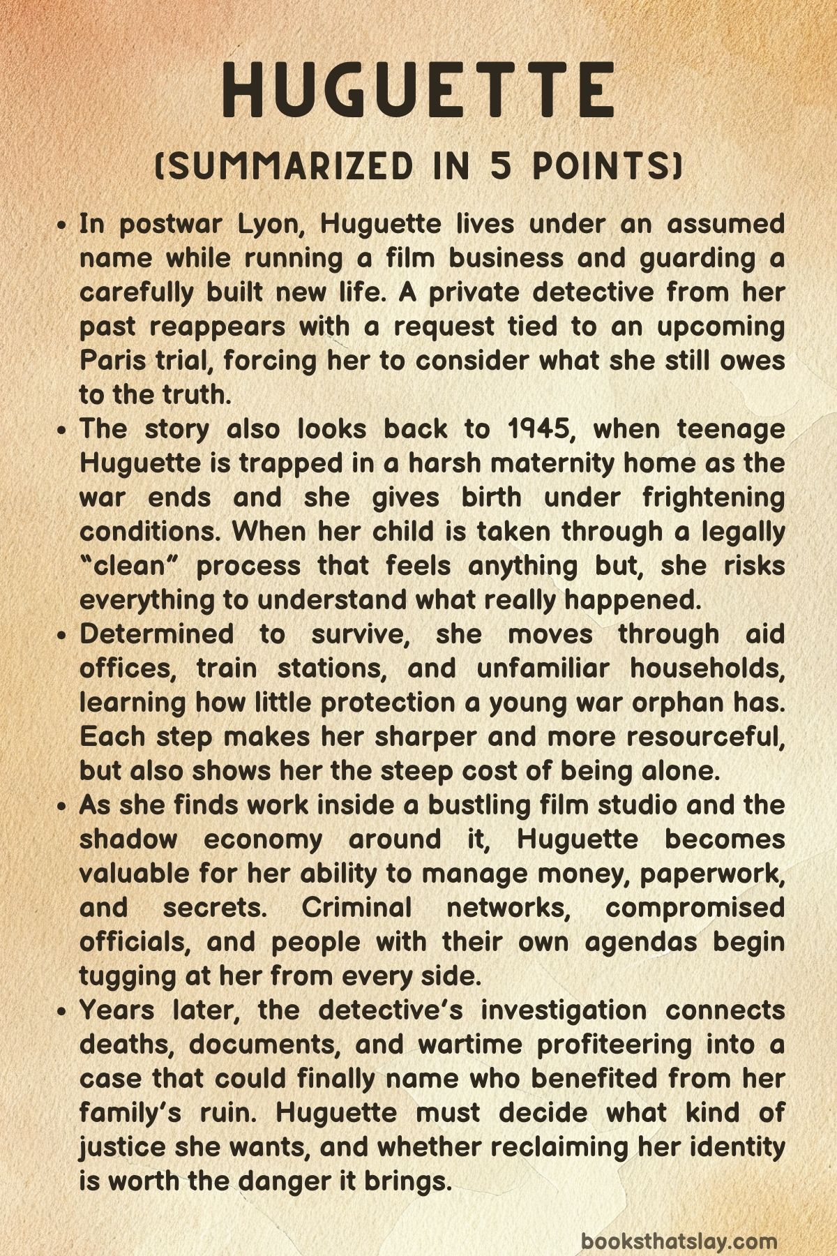 Huguette Summary, Characters and Themes