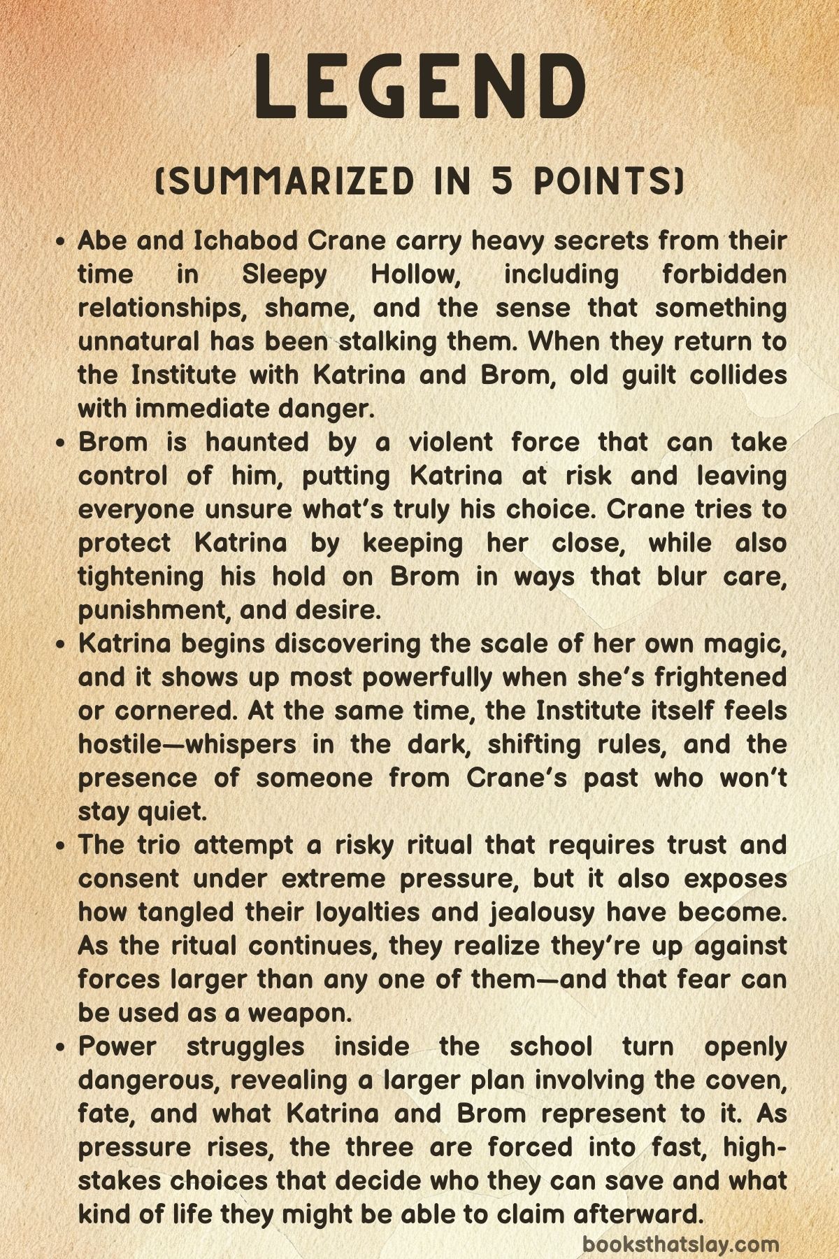 Legend by Karina Halle Summary, Characters and Themes