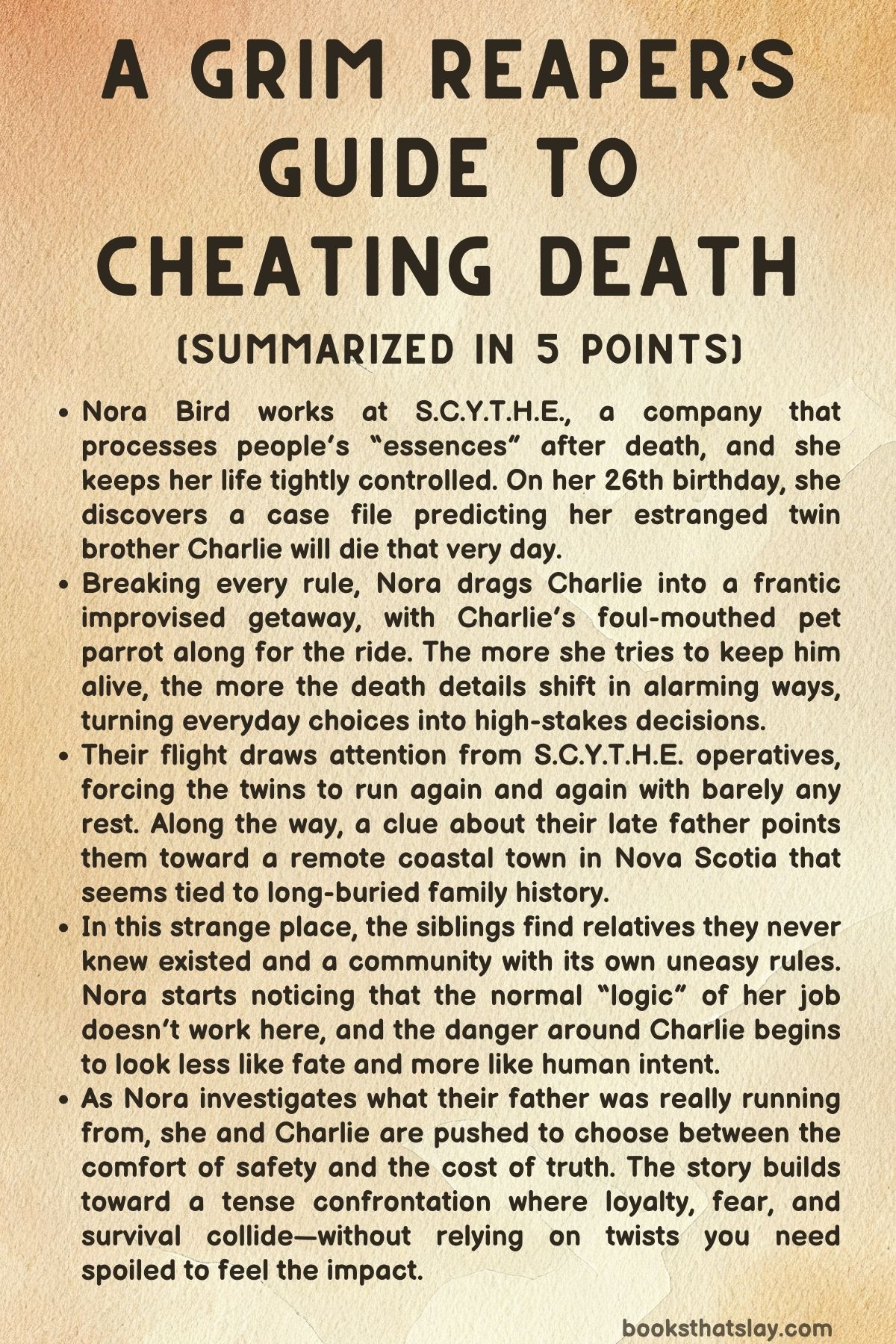 A Grim Reaper’s Guide to Cheating Death Summary, Characters and Themes