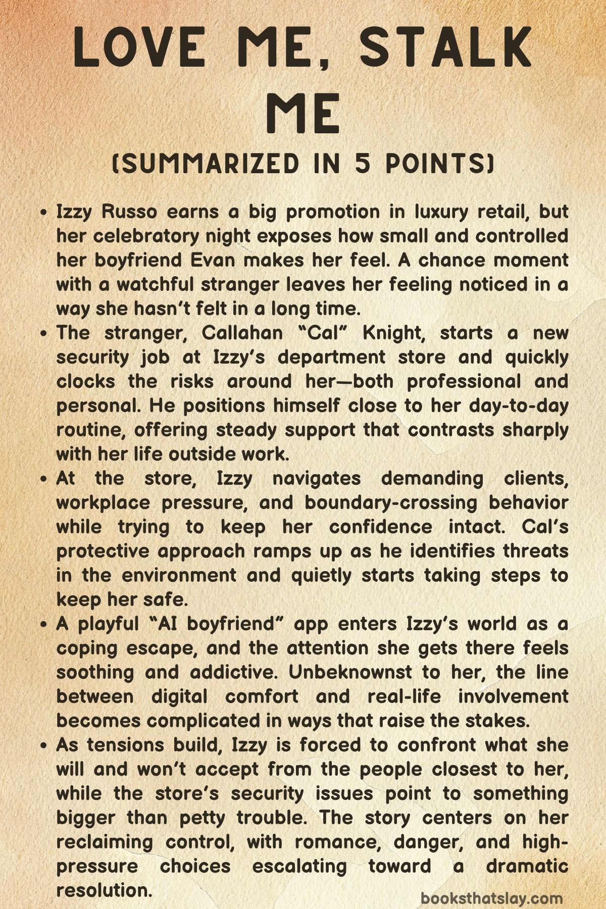 Love Me Stalk Me Summary, Characters and Themes