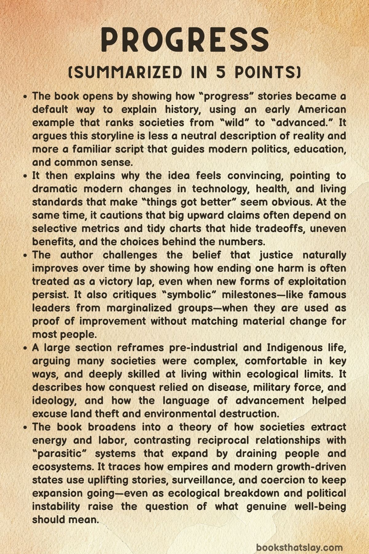 Progress by Samuel Miller McDonald Summary, Characters and Themes