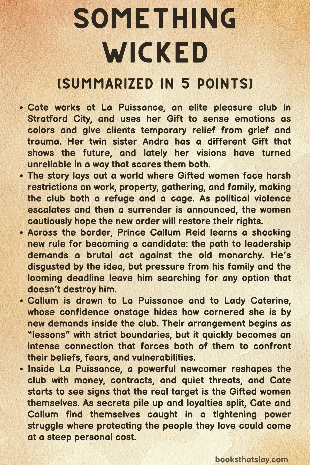 Something Wicked Summary, Characters and Themes