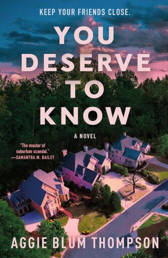 You Deserve to Know by Aggie Blum Thompson book cover