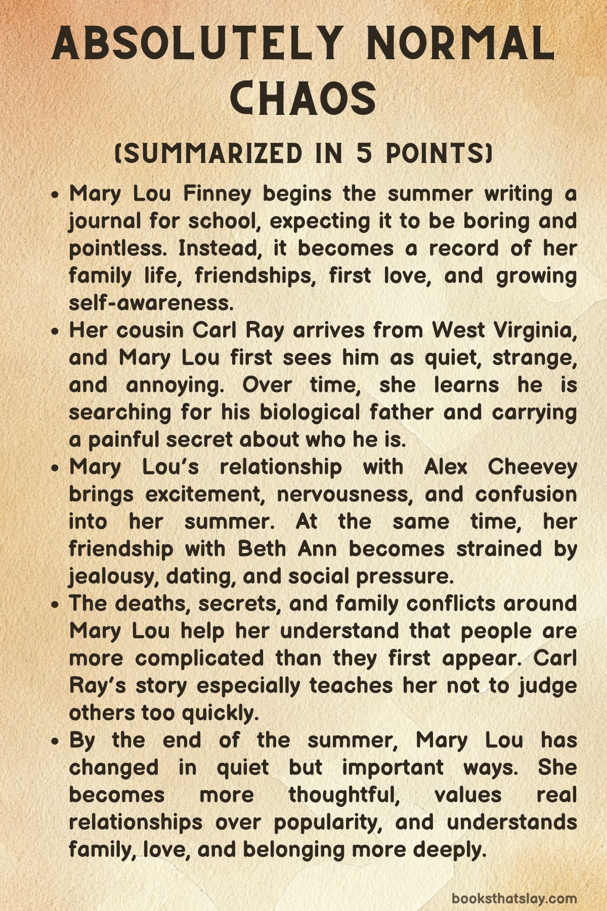 Absolutely Normal Chaos Summary