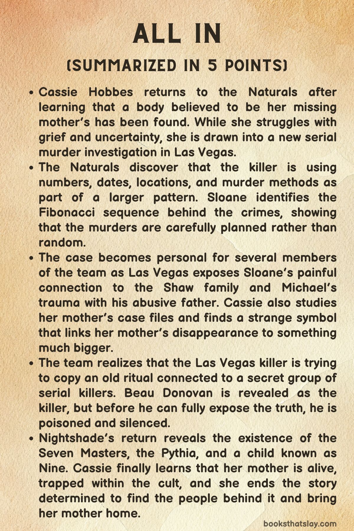 All in by jennifer lynn barnes summary