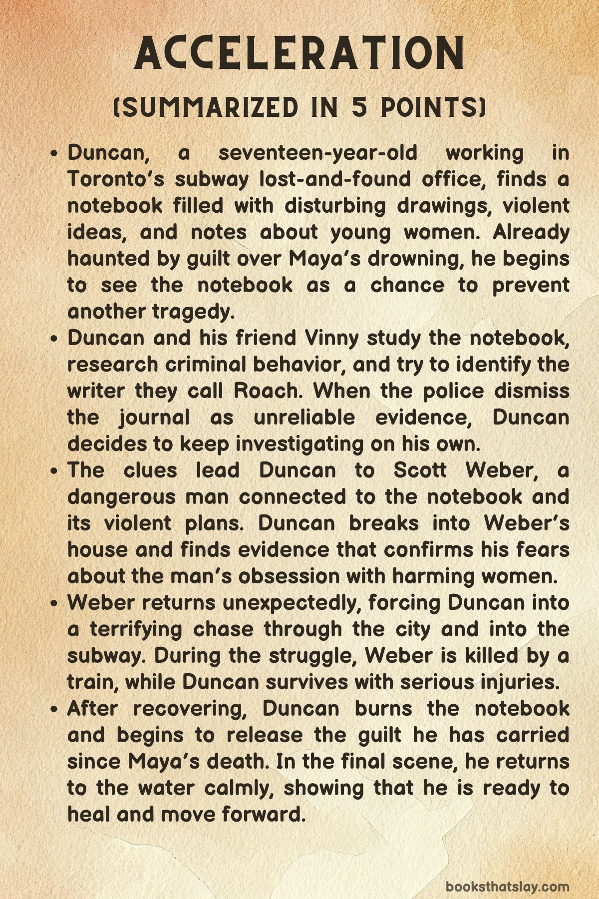 Acceleration by Graham McNamee Summary