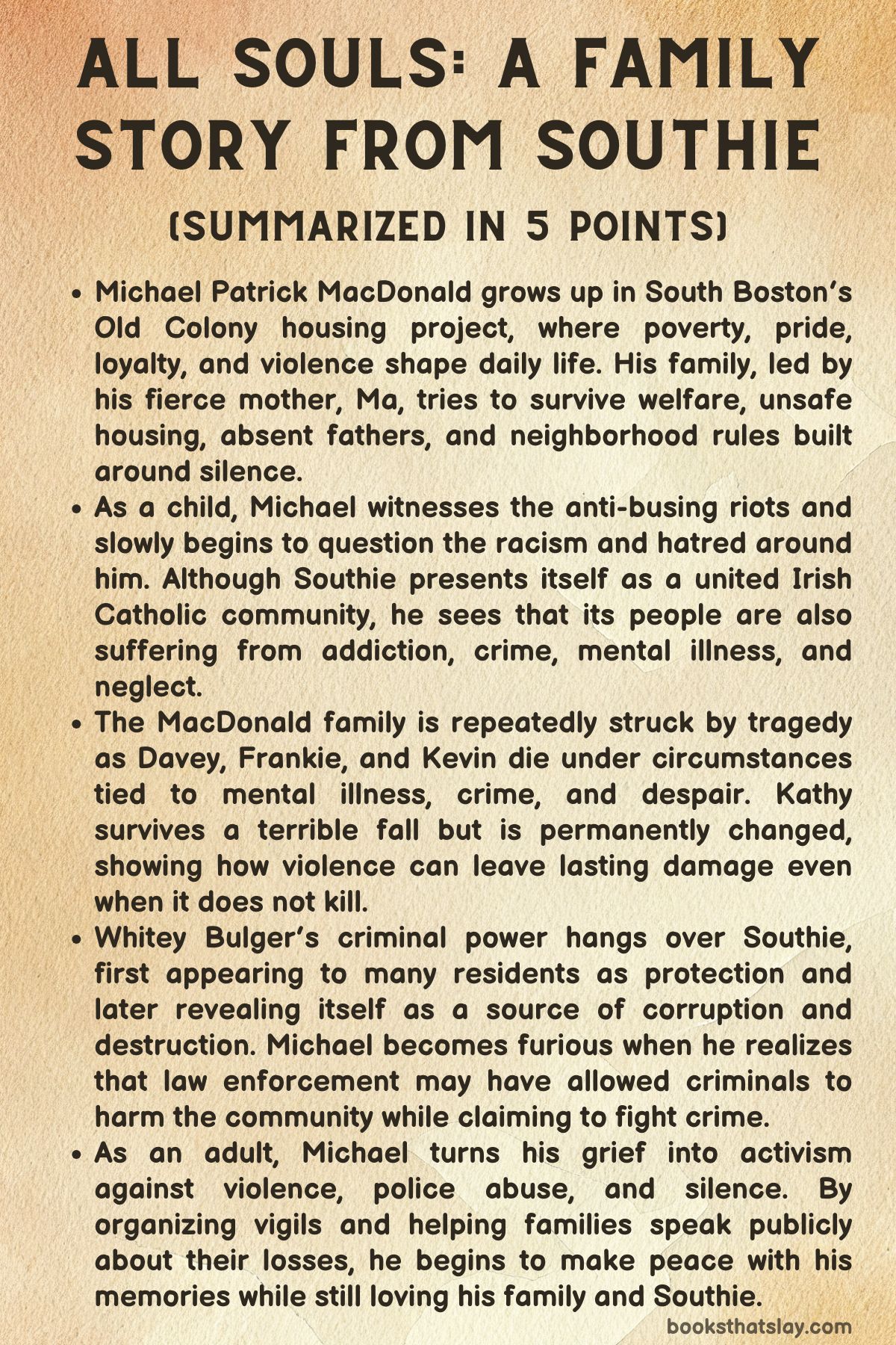 All Souls: A Family Story From Southie Summary