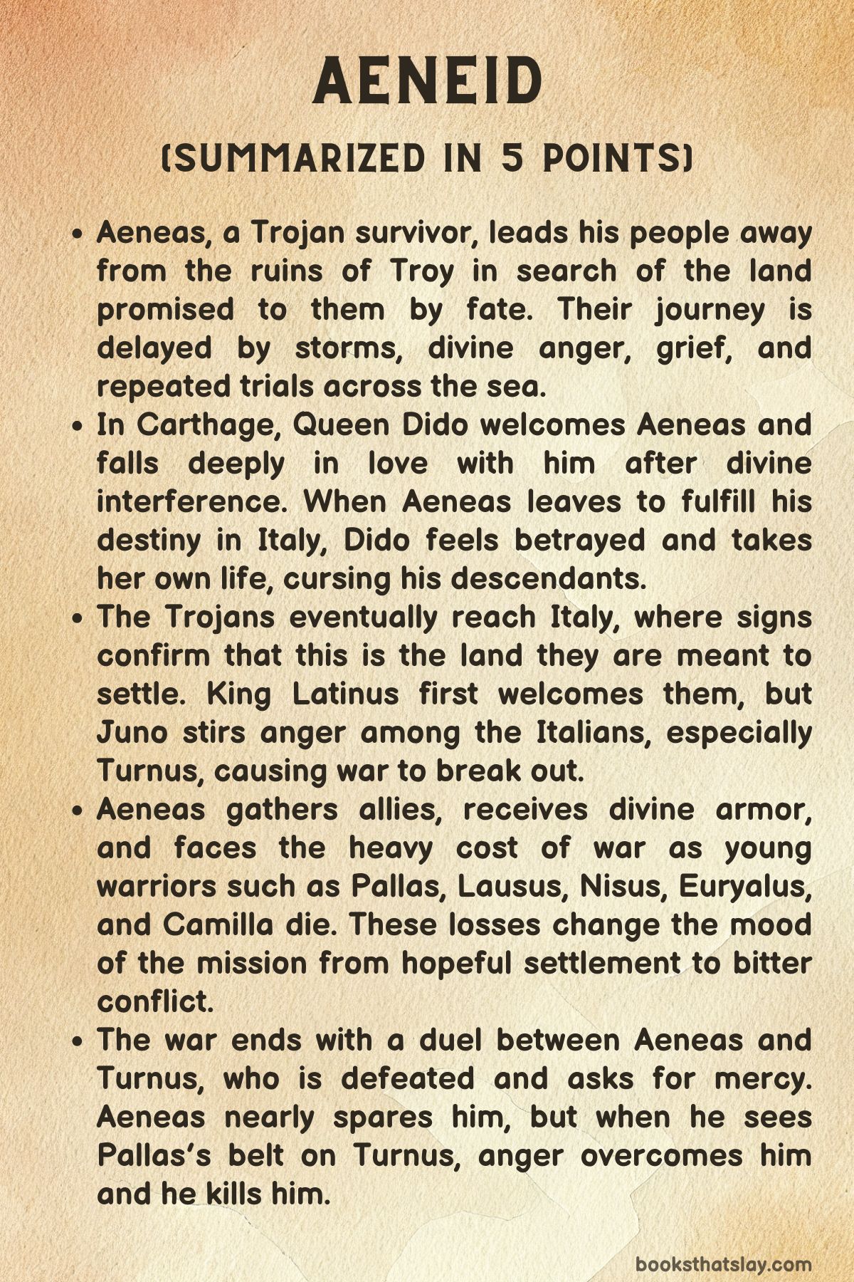 Aeneid by Virgil Summary