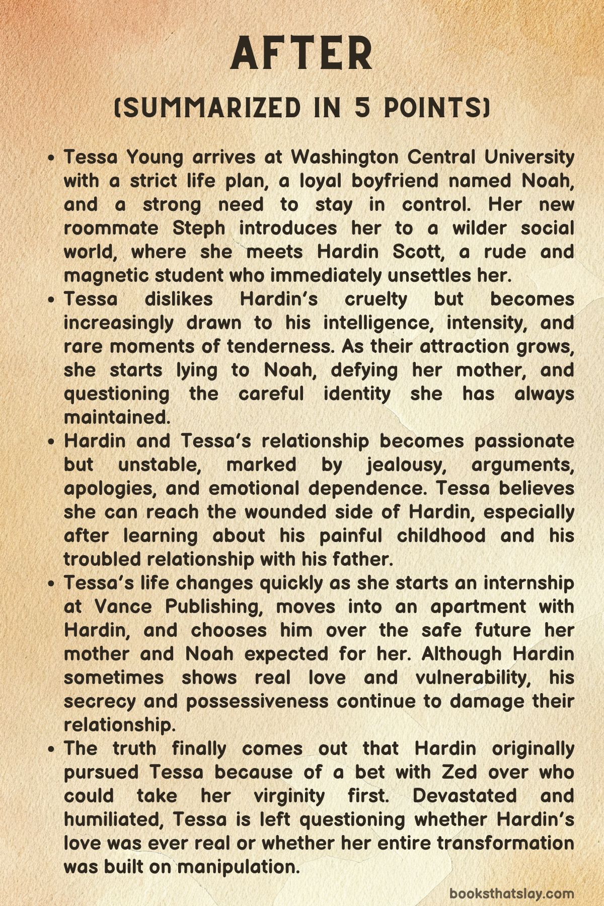 After by Anna Todd Summary