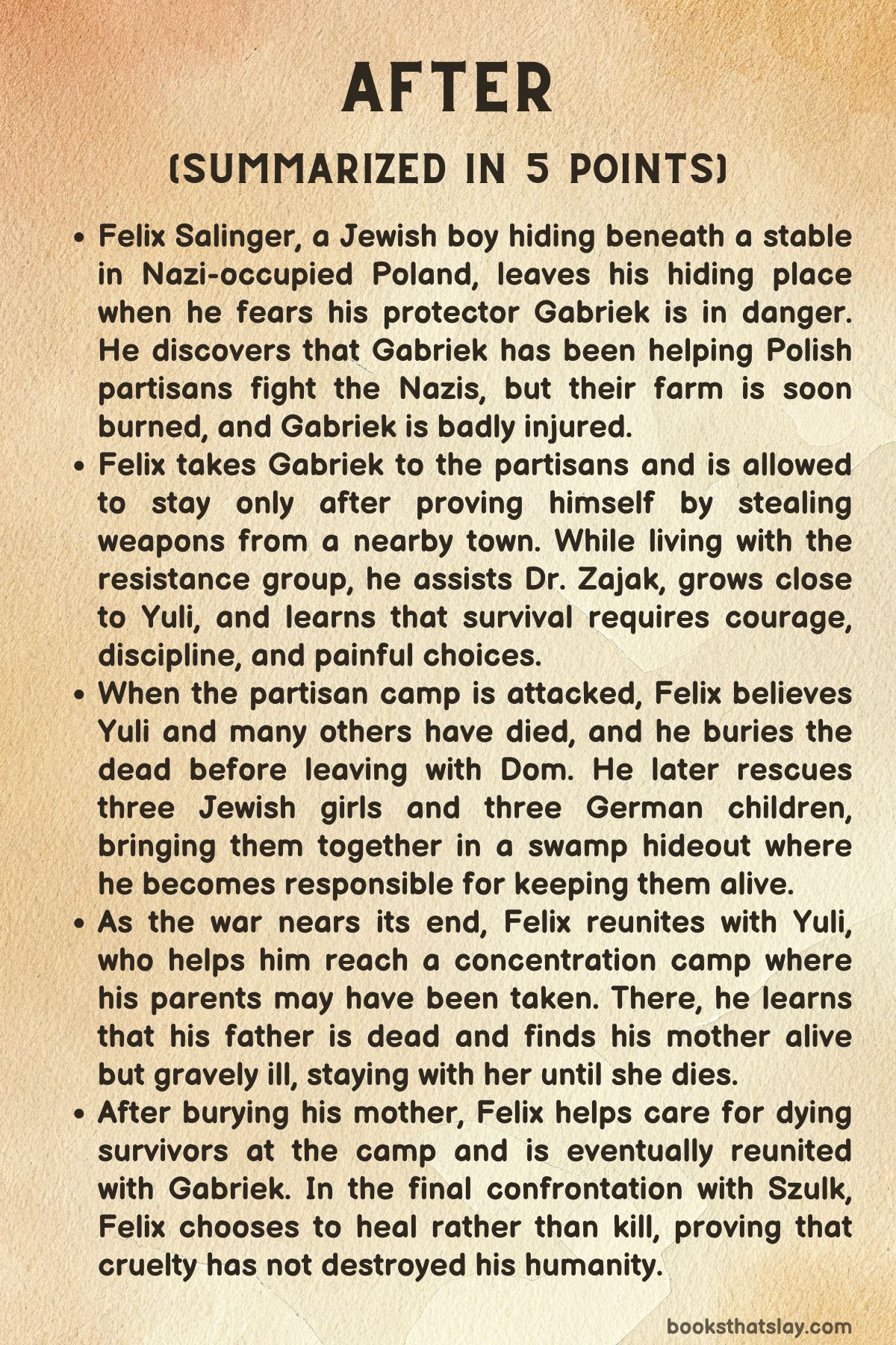 After by Morris Gleitzman Summary