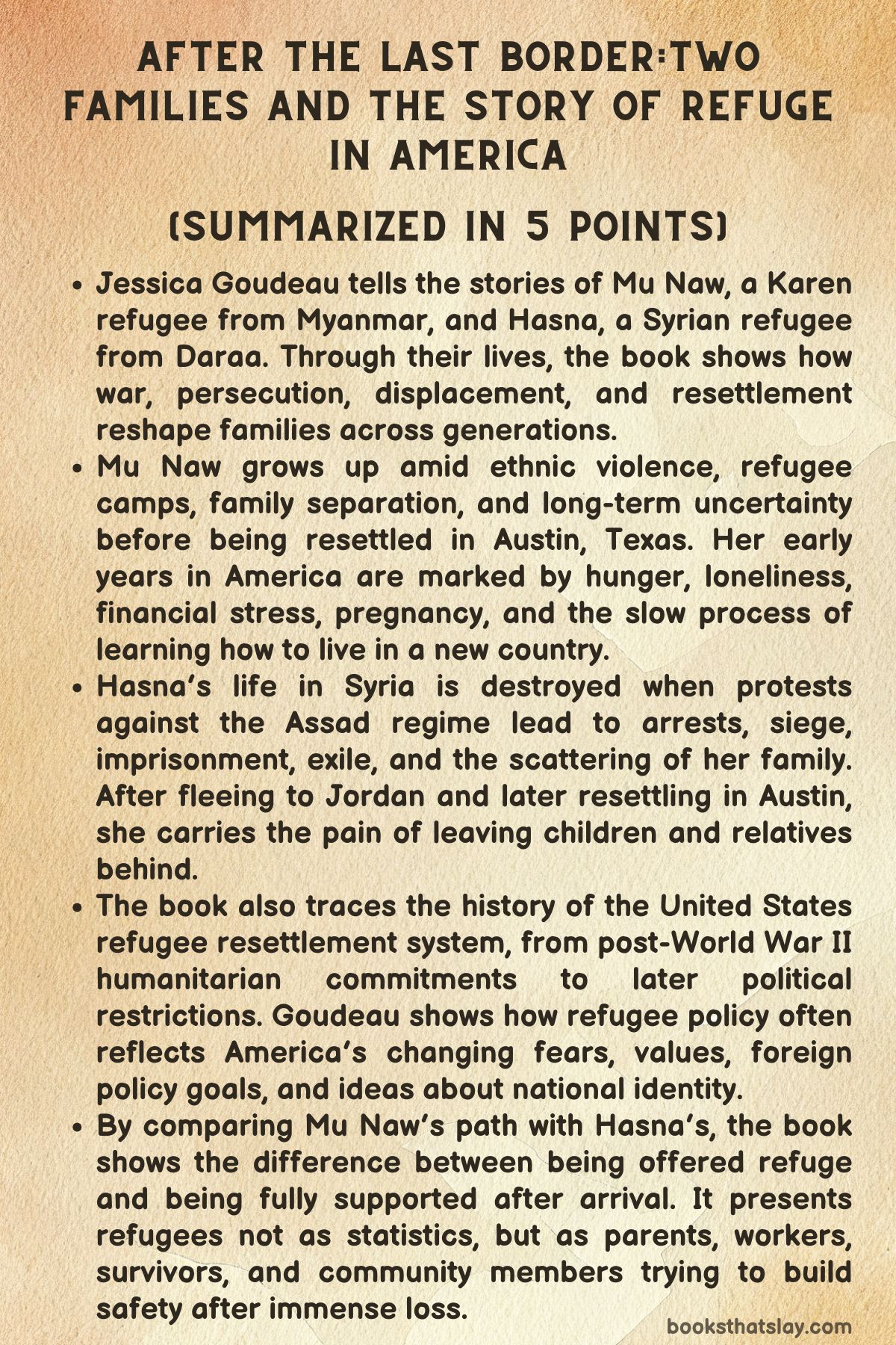 After the Last Border Summary