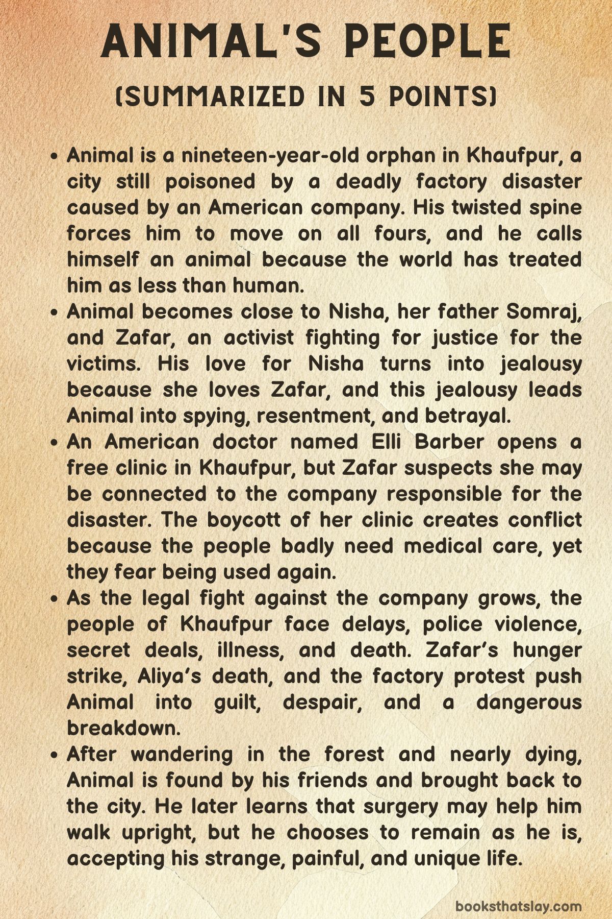 Animal's People Summary
