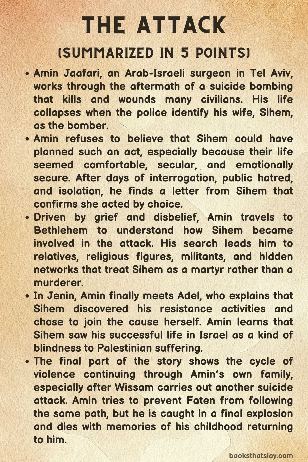The Attack by Yasmina Khadra Summary