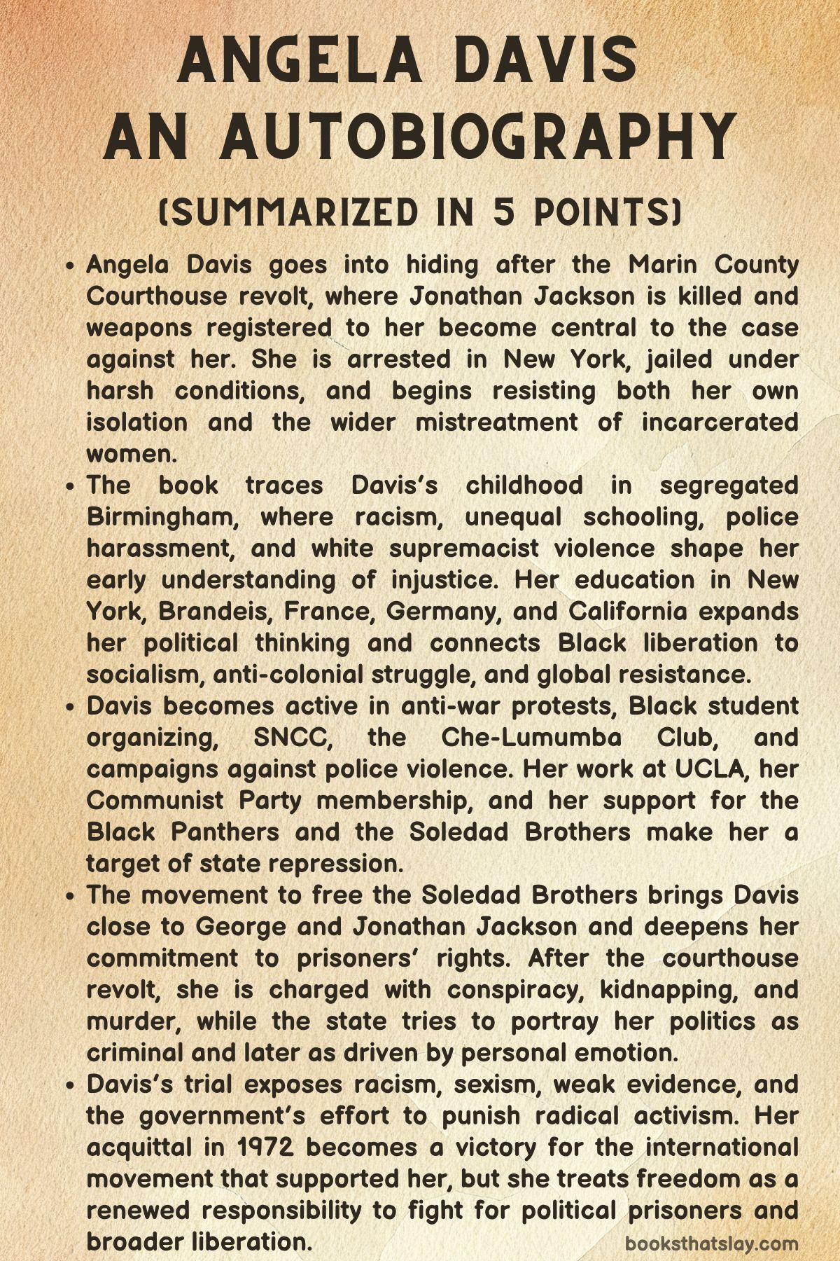 Angela Davis: An Autobiography Summary 