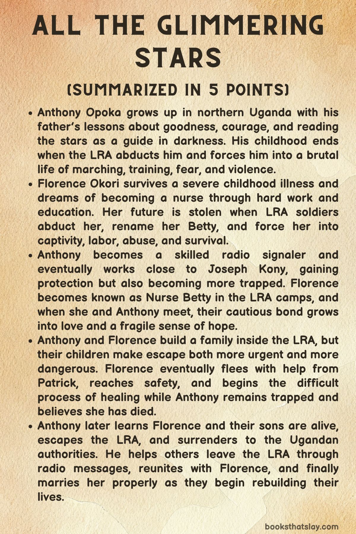 All The Glimmering Stars Summary