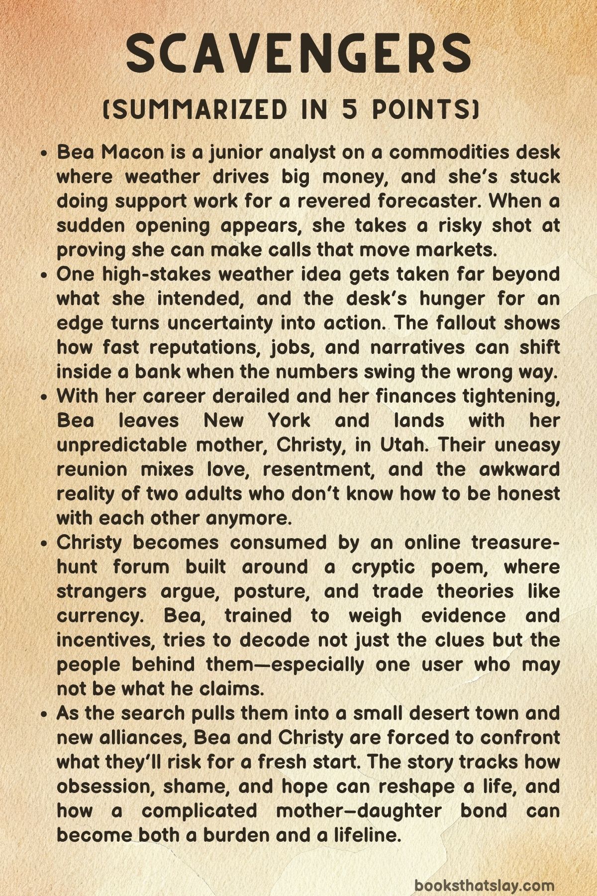 Scavengers by Kathleen Boland Summary