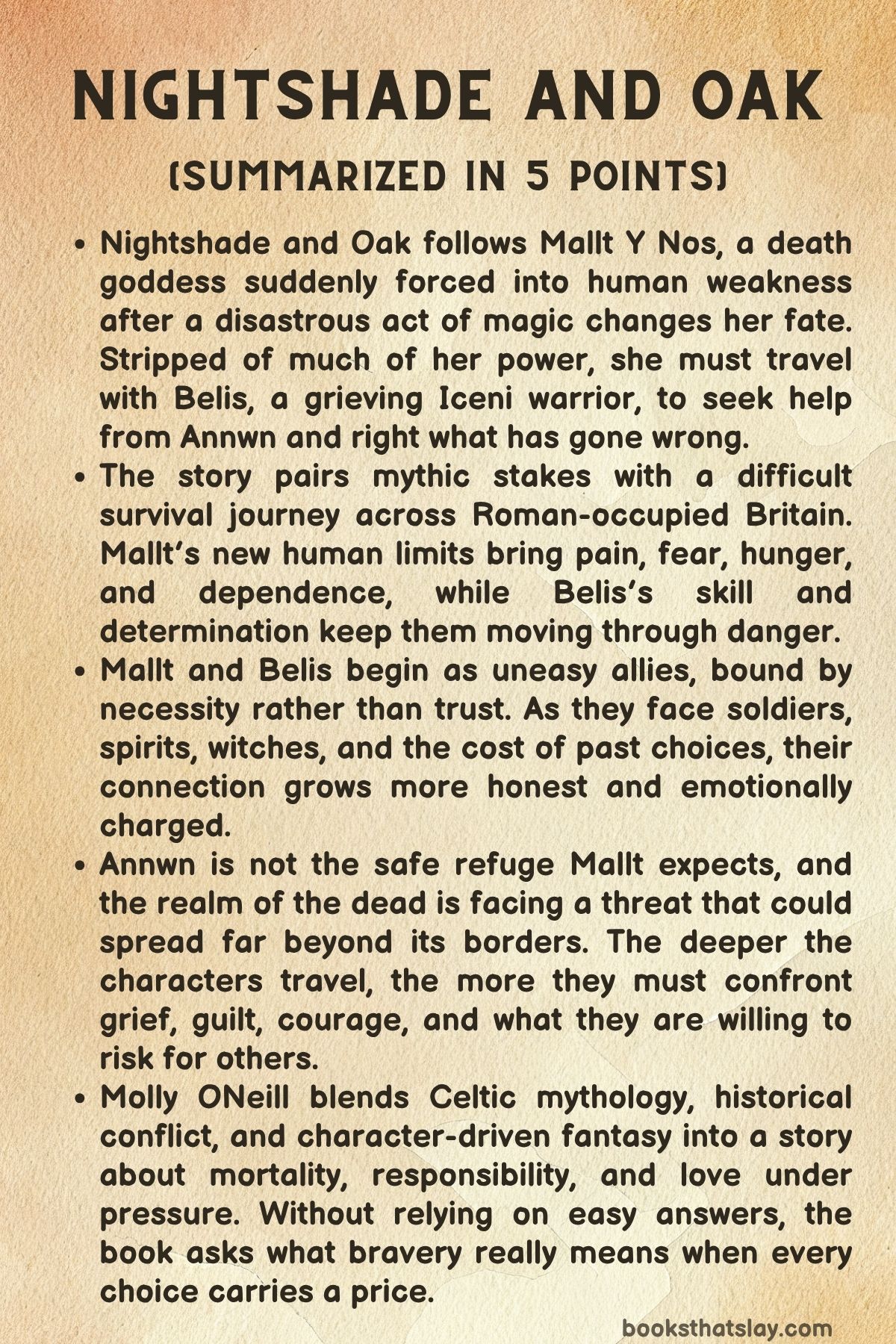 Nightshade and Oak Summary