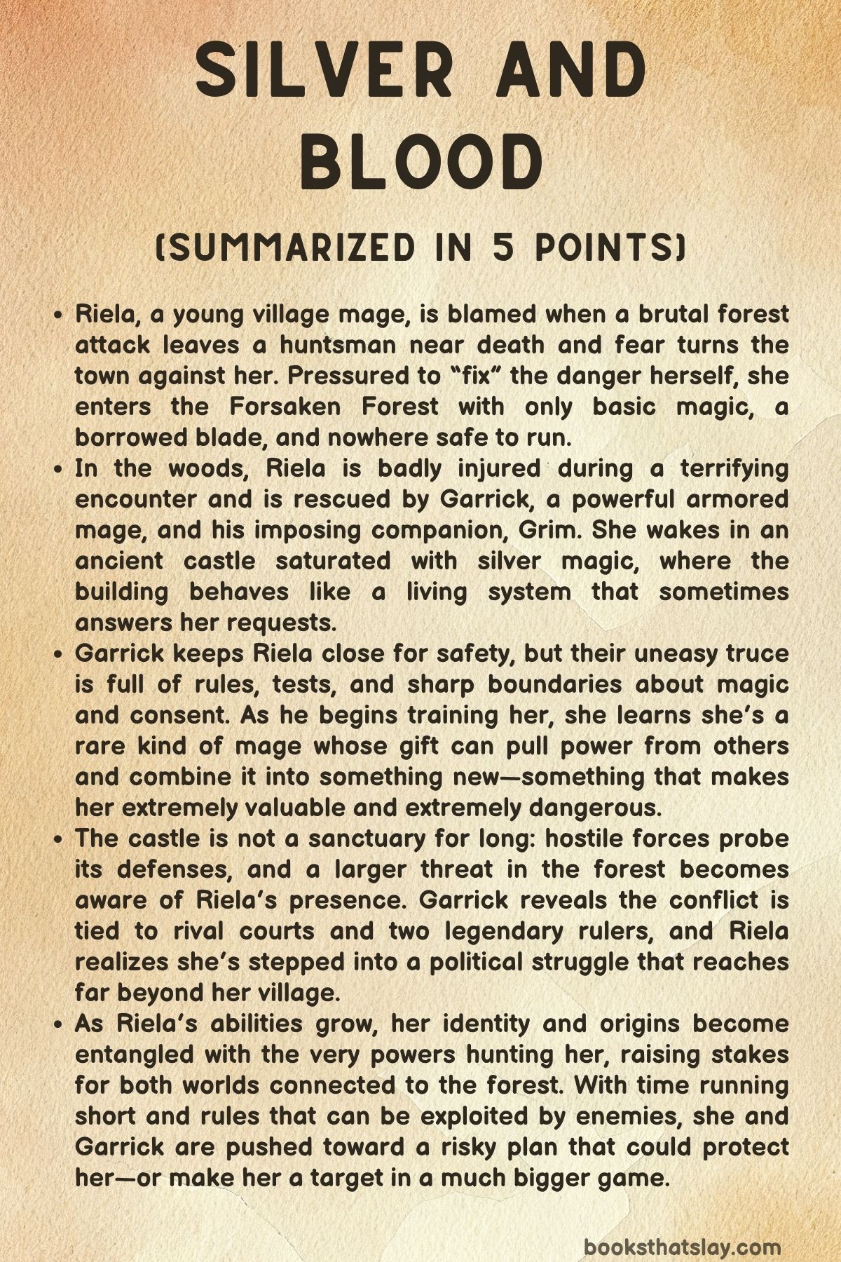 Silver and Blood Summary