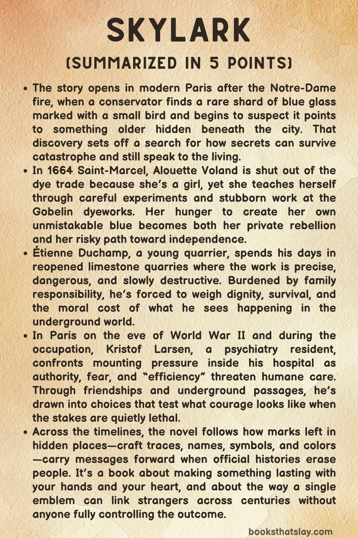 Skylark by Paula McLain Summary 