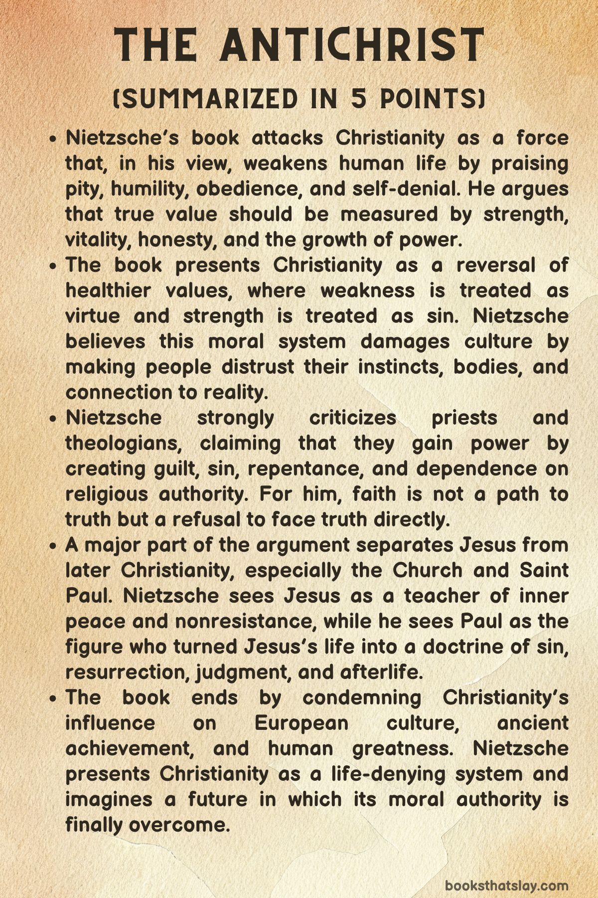 The Antichrist Summary 