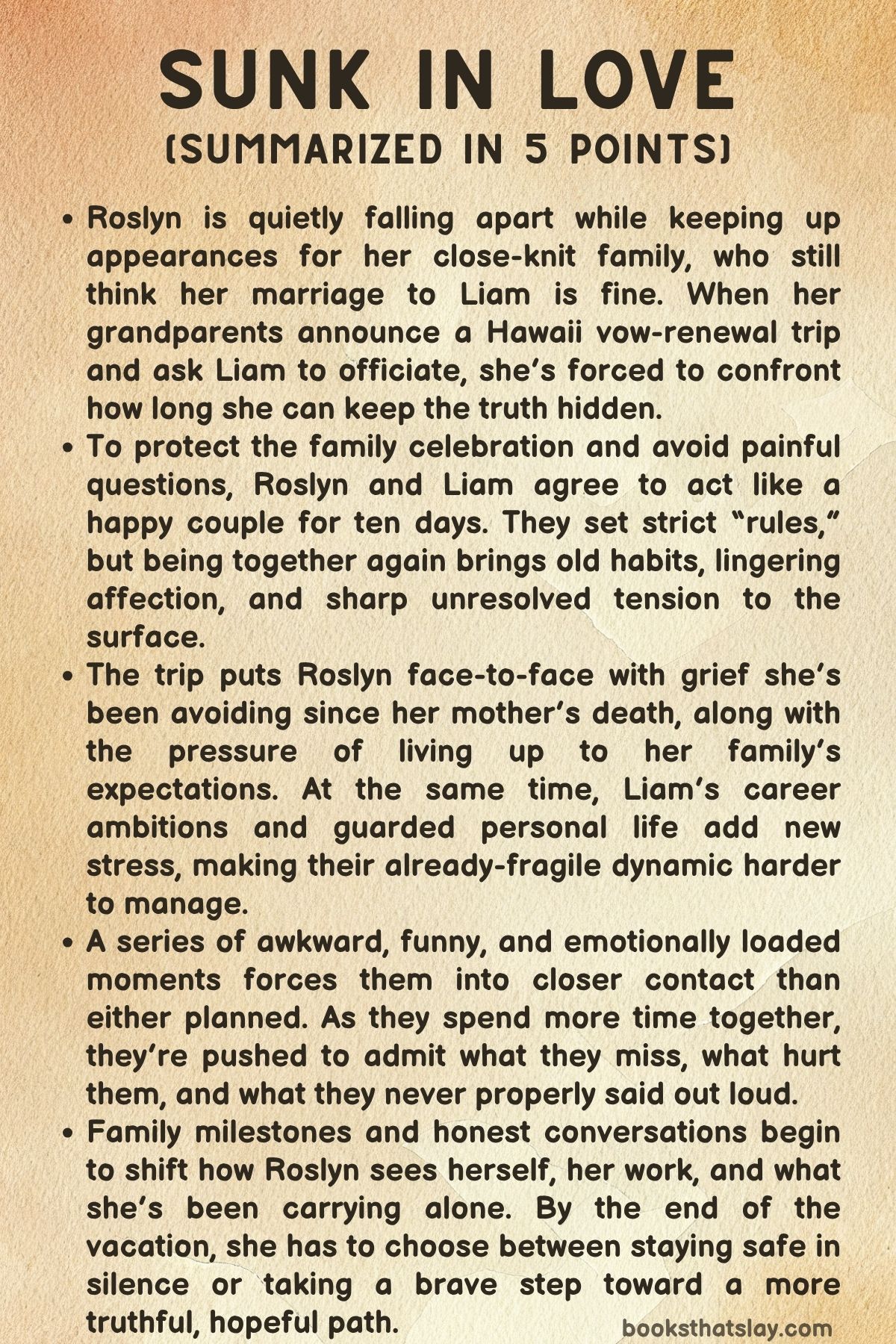 Sunk in Love Summary