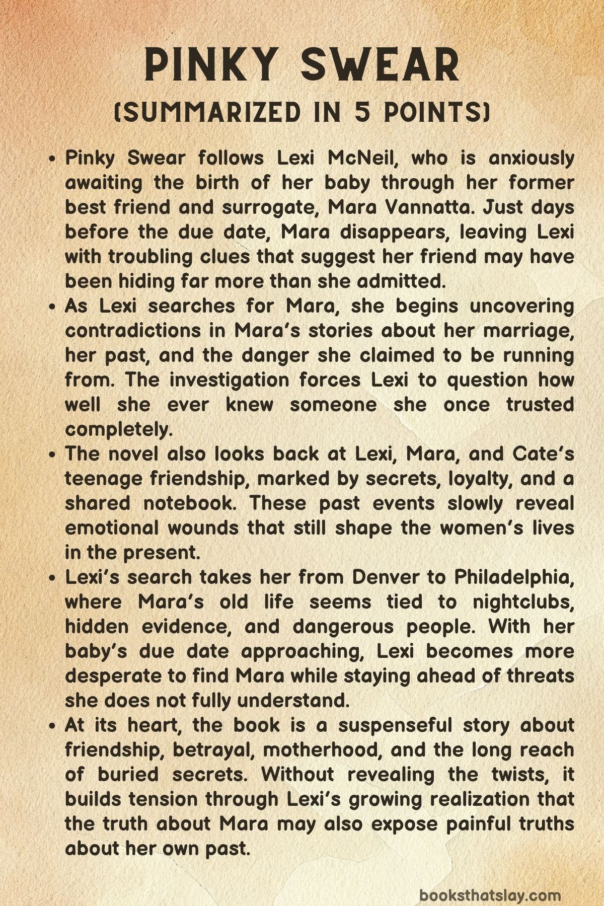 Pinky swear Summary