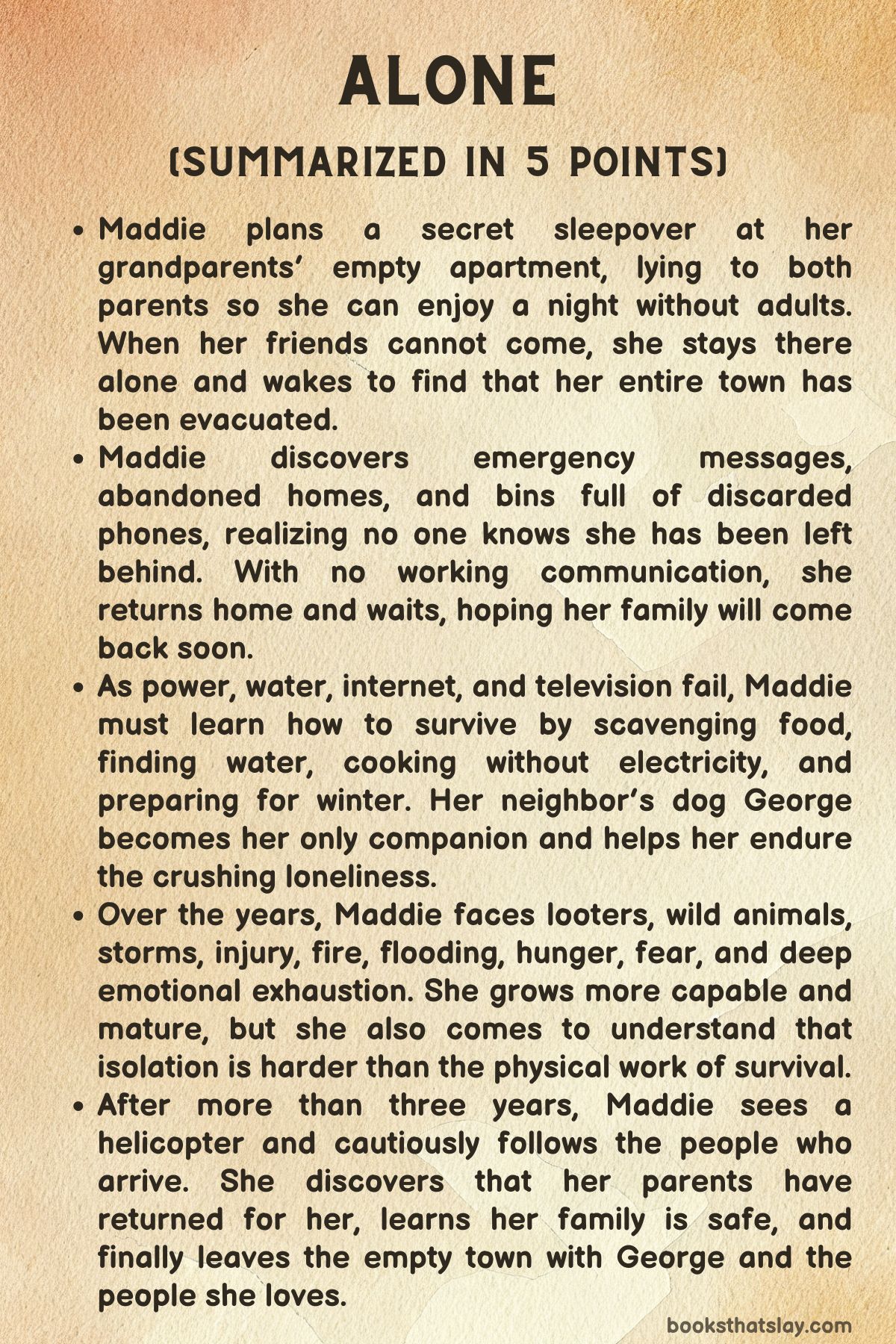 Alone by Megan E. Freeman Summary
