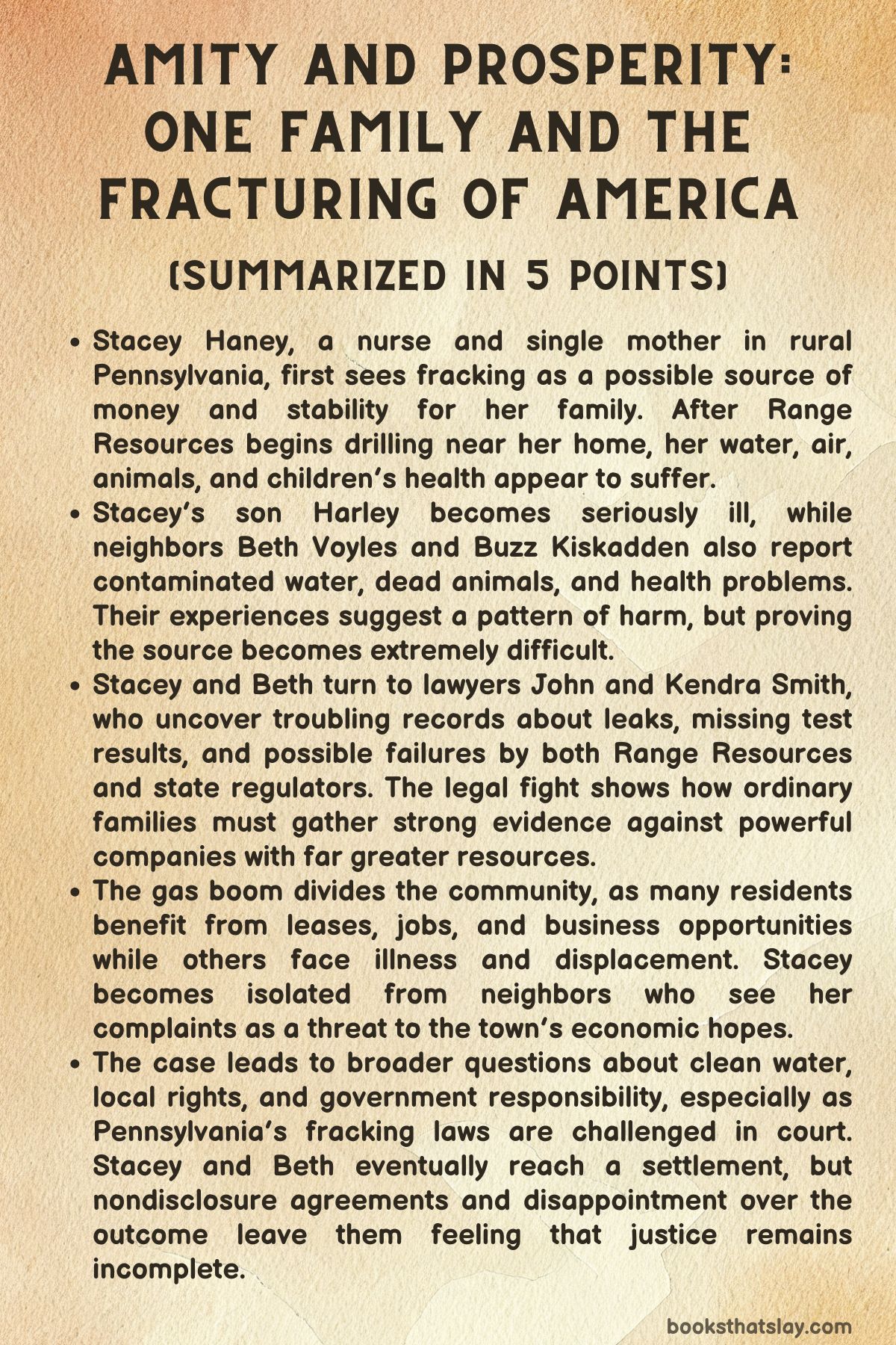 Amity and Propesrity: One Family and the Fracturing of America Summary