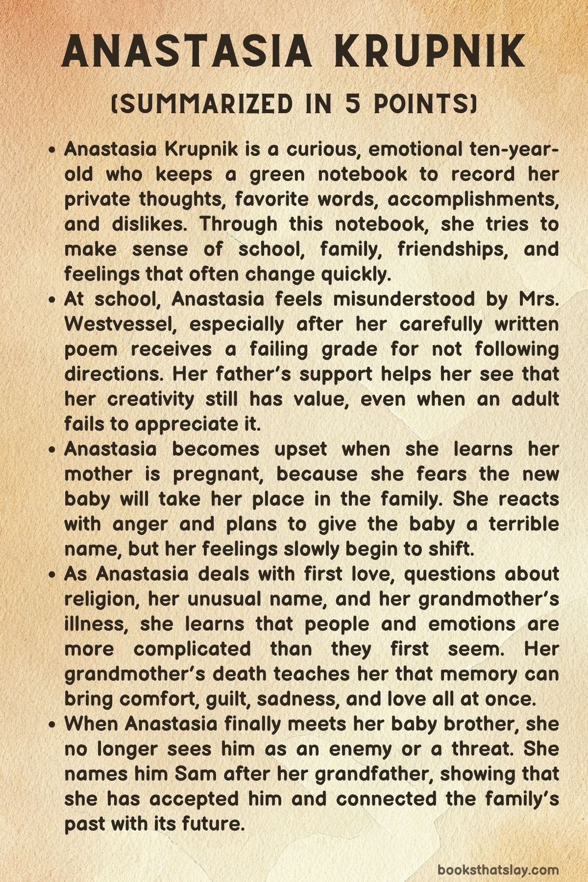 anastasia krupnik summary