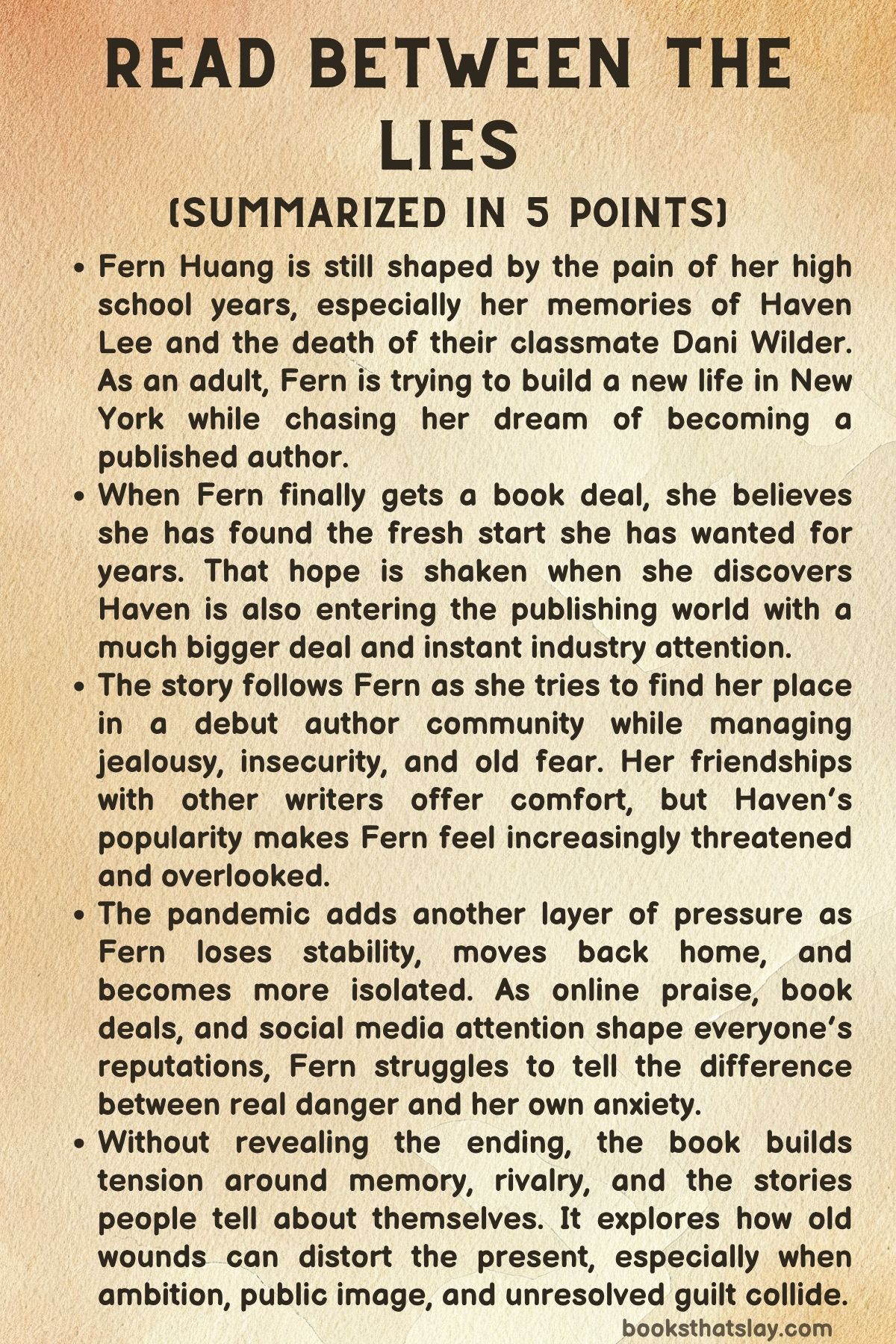 Read Between the Lies Summary