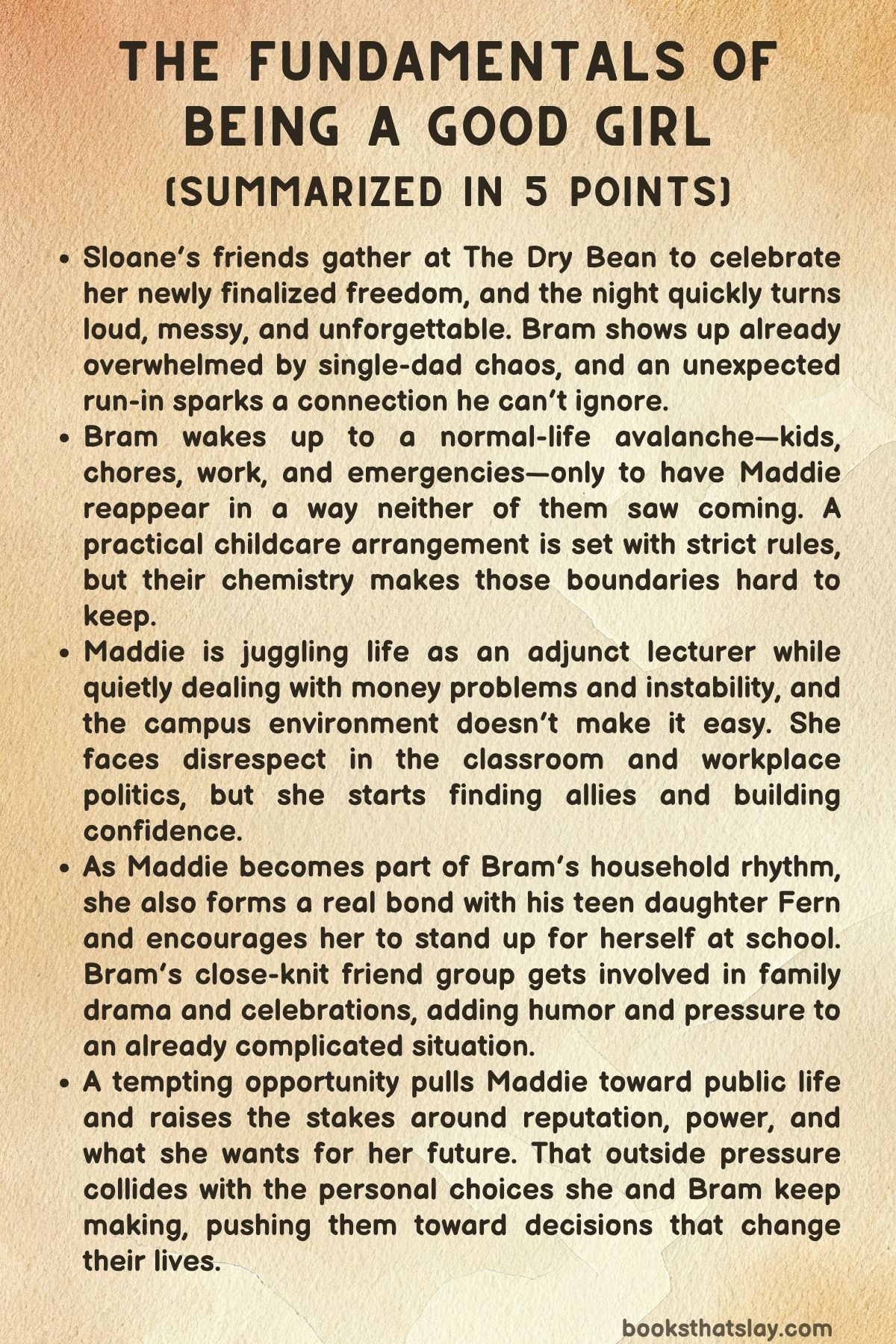 The Fundamentals of Being a Good Girl Summary