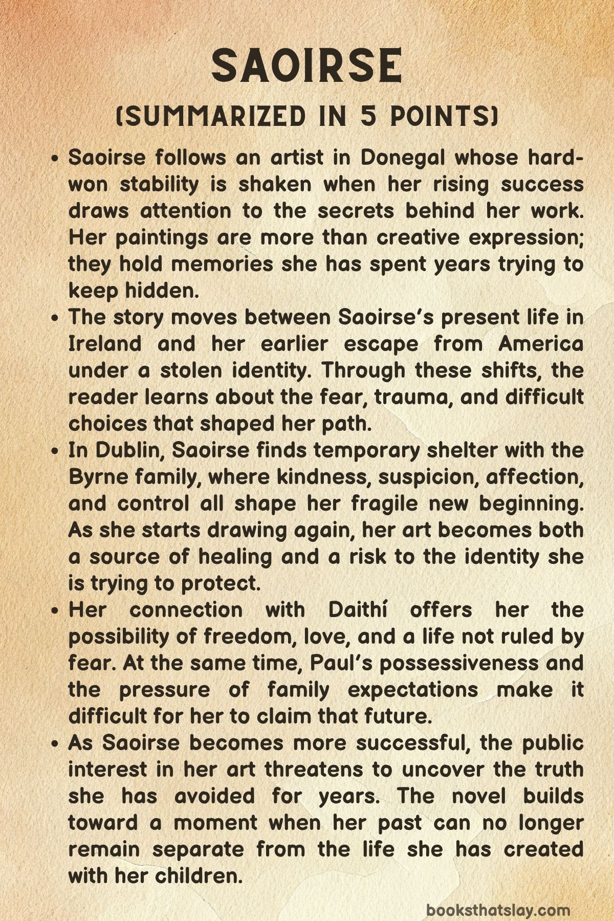 Saoirse by Charleen Hurtubise Summary