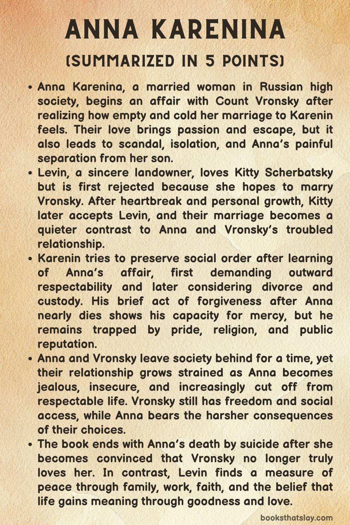 Anna Karenina Summary